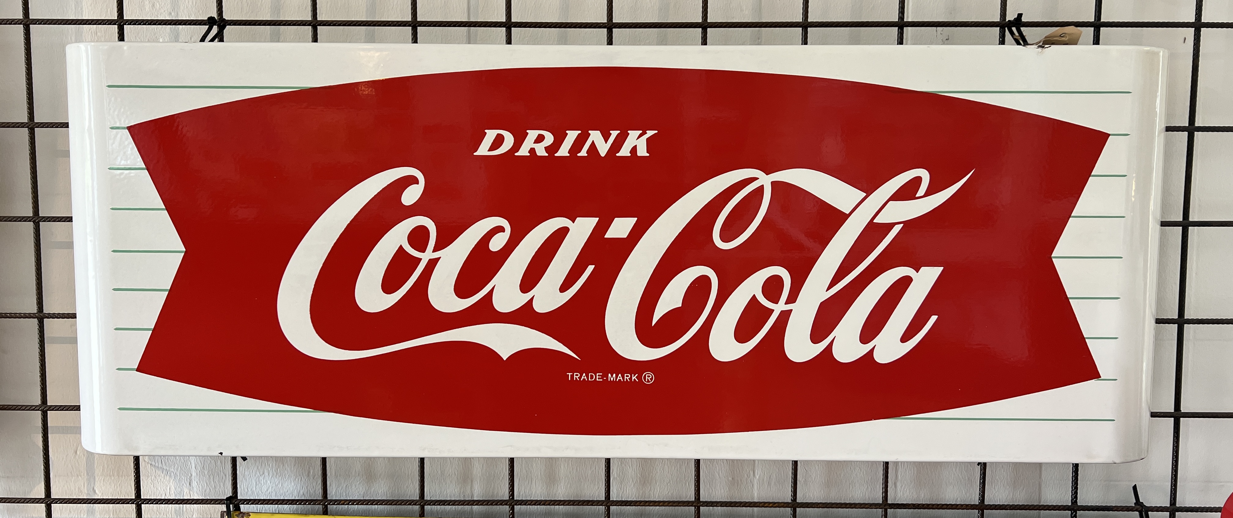 Altes Emailschild Coca Cola um 1950