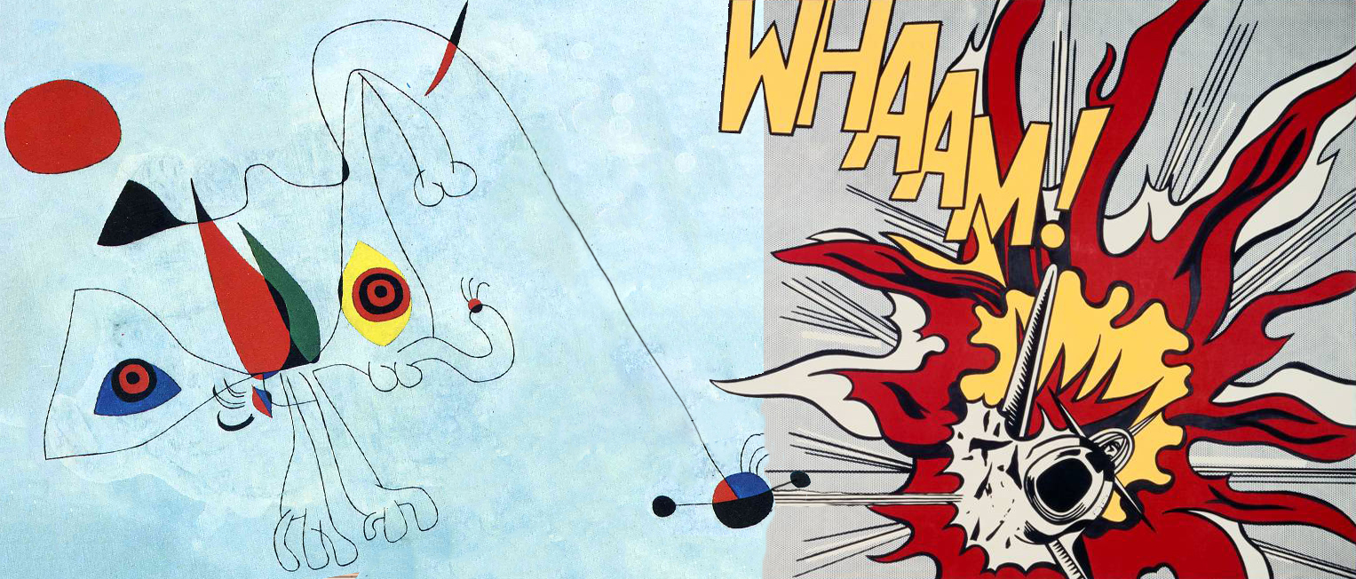 Miró trifft Lichtenstein