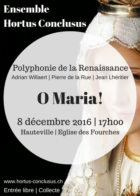 Flyer concert O Maria Hauteville