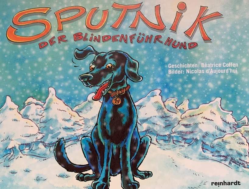 Sputnik der Blindenführhund