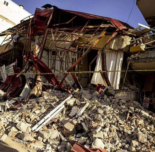 Zerstörte Häuser in der Südosttürkei