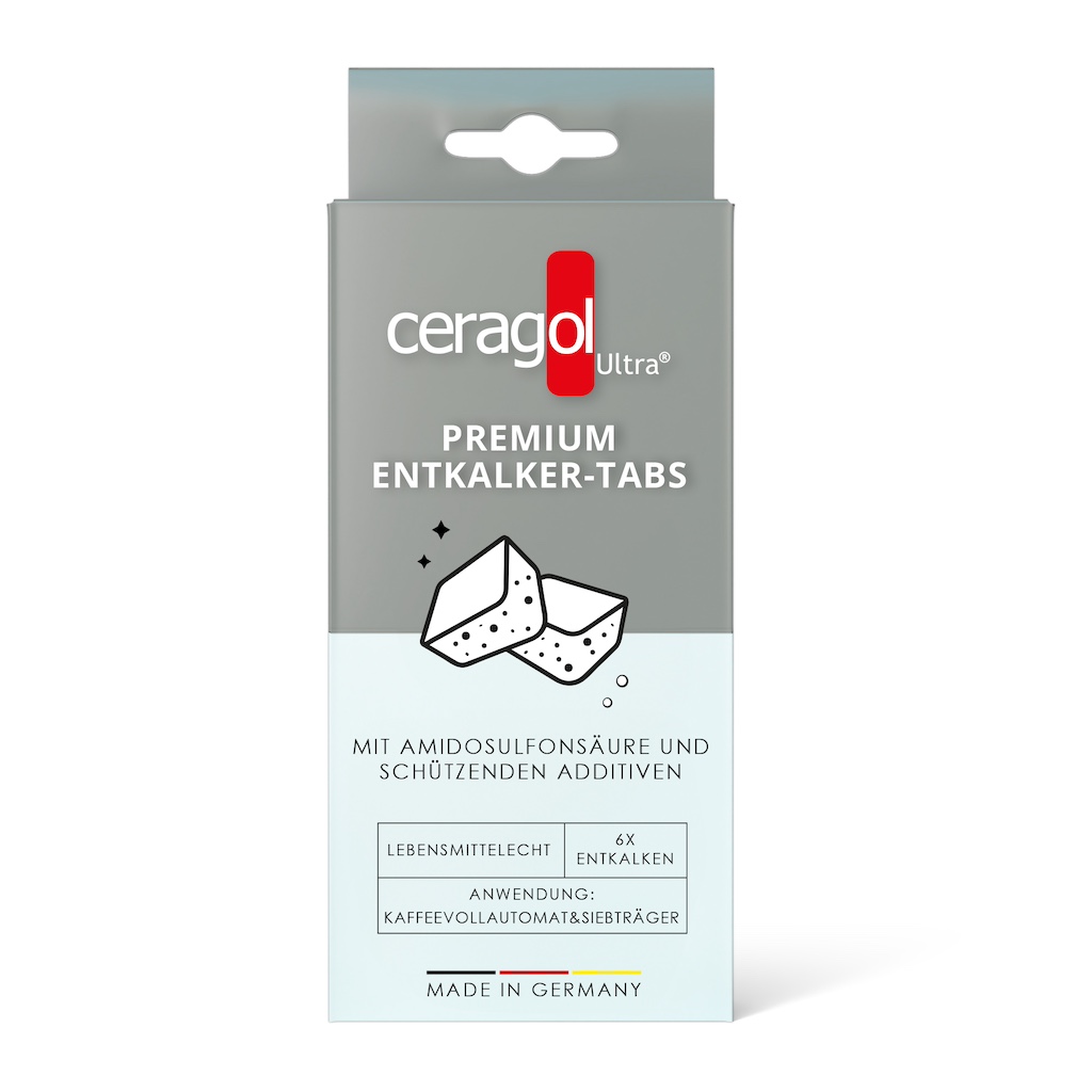 Entkalker Premium Tabletten Ceragol für alle Espresso- und Kaffeemaschinen