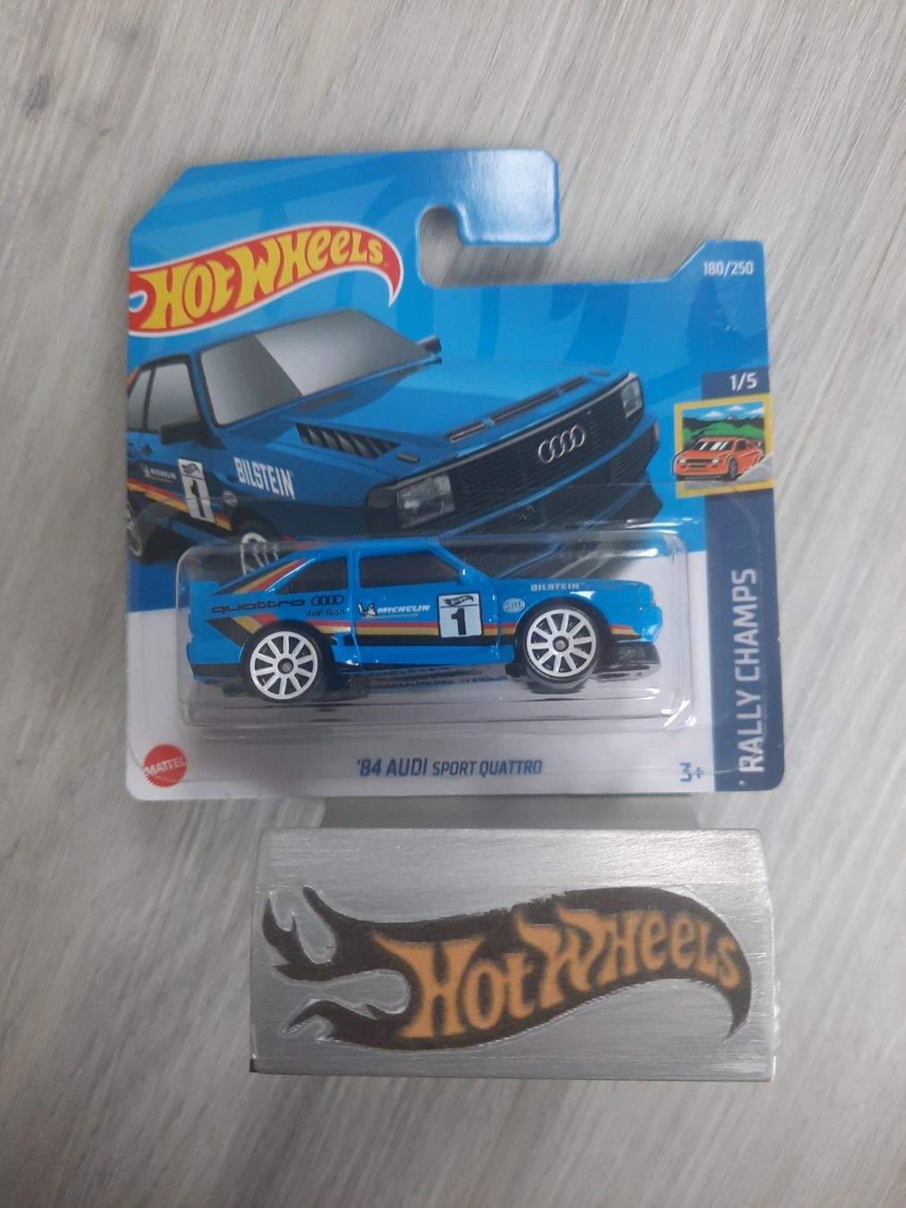 Hot Wheels RALLY CHAMPS 2022 84 Audi Sport Quattro 1/5 Short Card