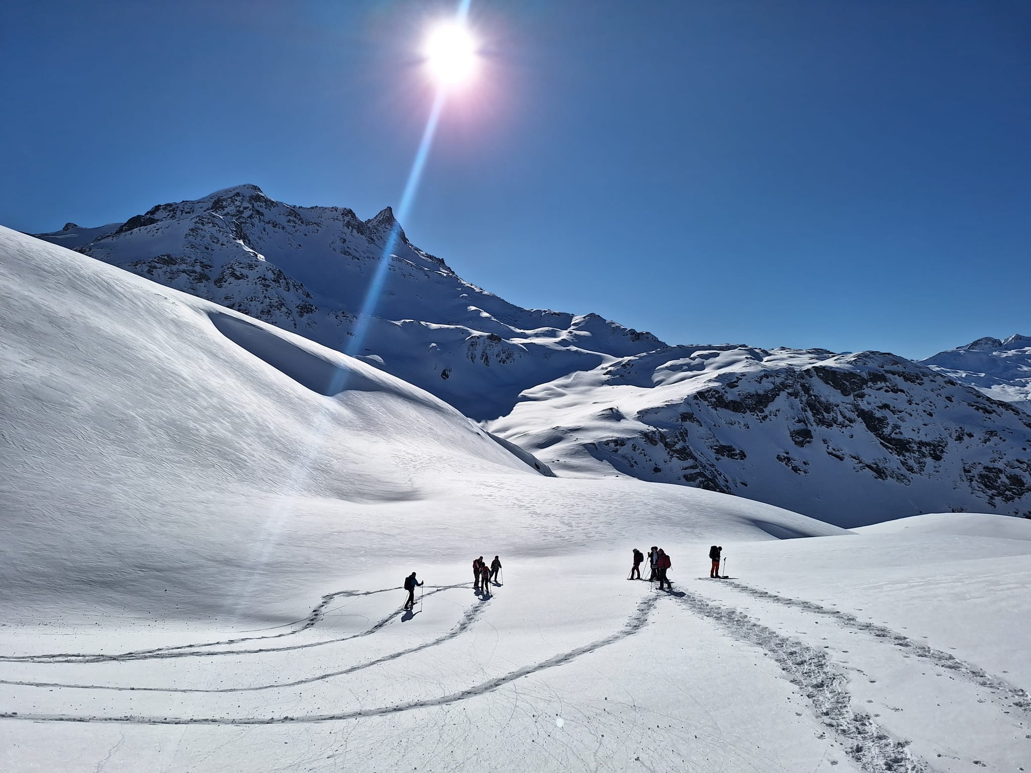 Schneeschuhwandern auf der Alp Flix