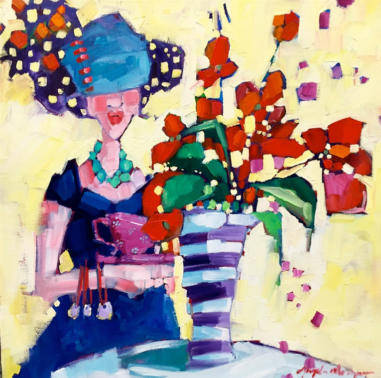 baubles and bangles, teacups and tutelage - 50x50 cm - Fr 1’200