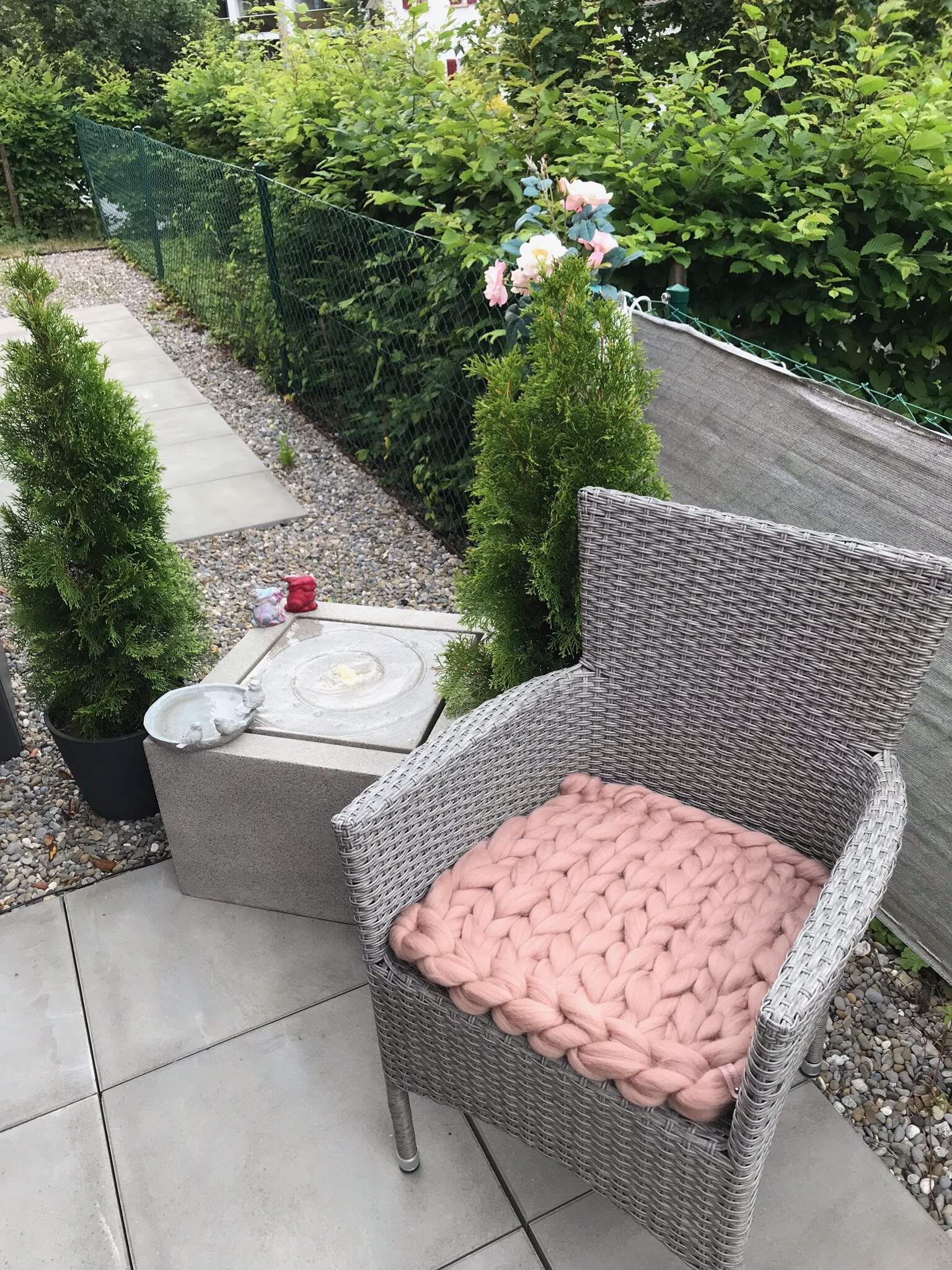 Sitzkissen-Outdoor and Indoor Seat cushion 2er-Set aus Merinowolle
