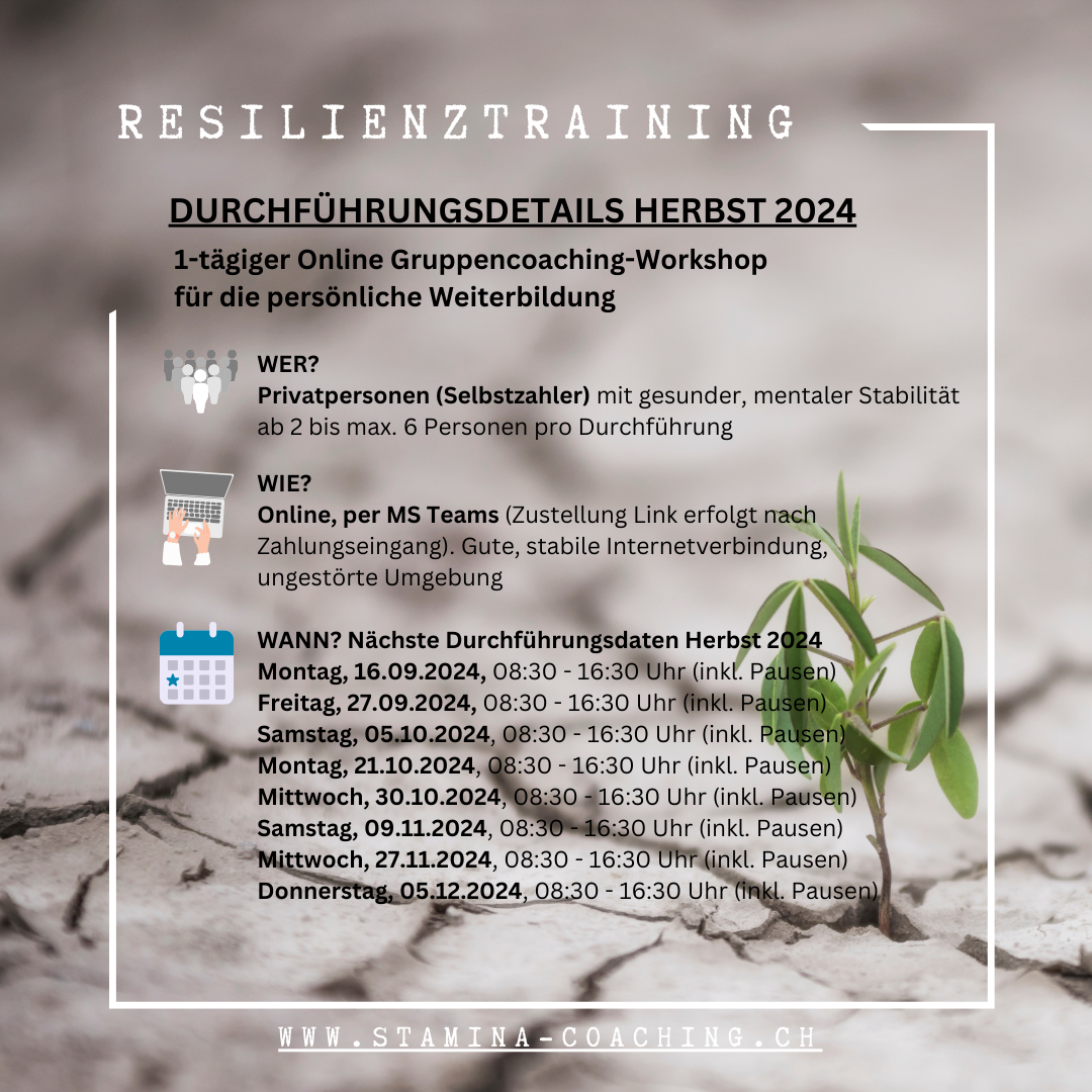 Termine Workshops Herbst 2024