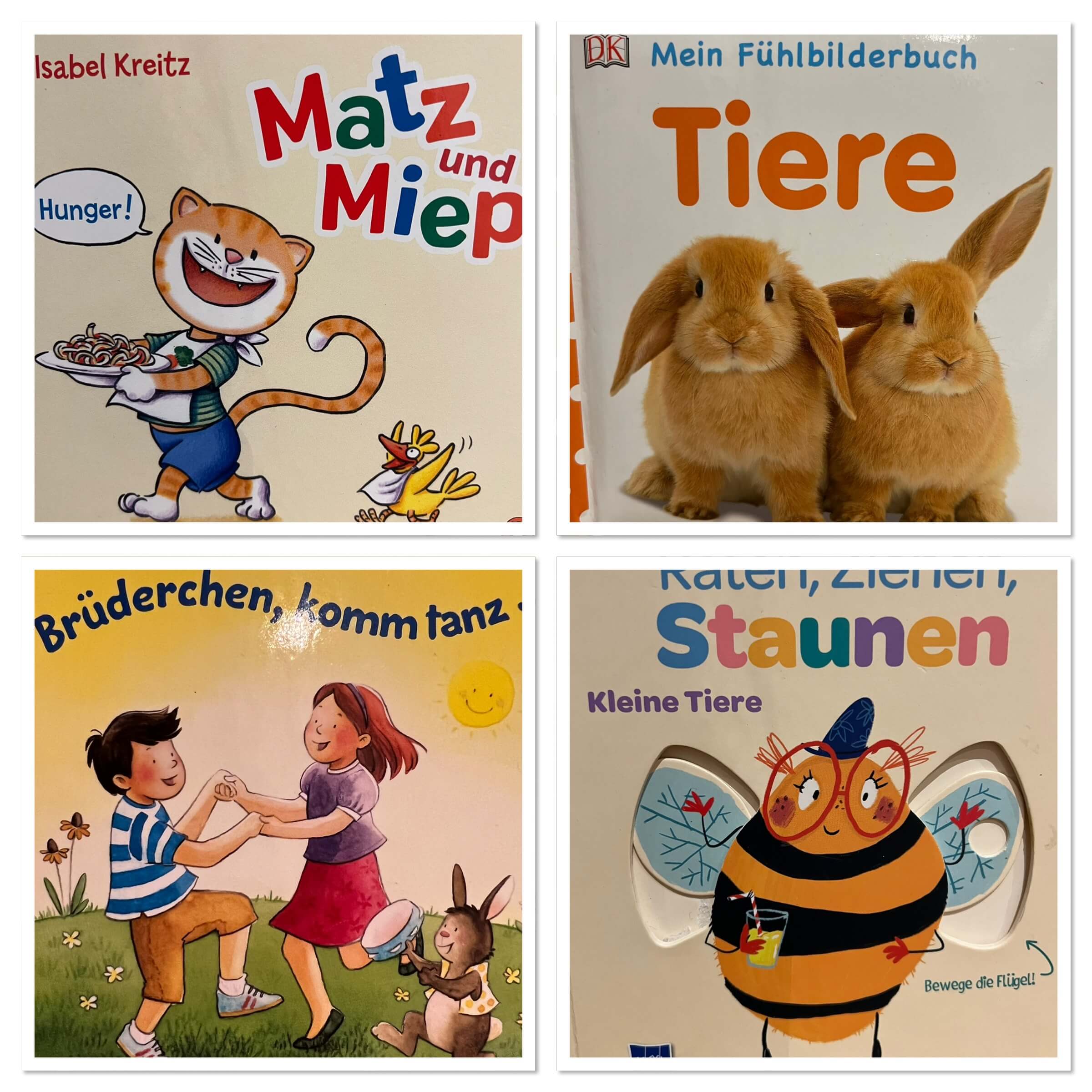 Kleinkinderbücher-Set (Tiere, Brüderchen, Kleine Tiere, Matz)