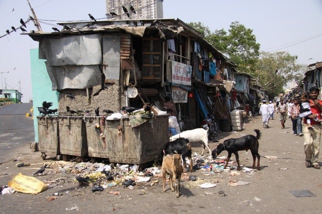 20 Minuten ausserhalb Dharavi sieht es aber viel, viel ärmlicher aus