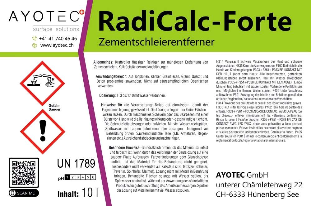 RadicalC-Forte (10L Etikette)
