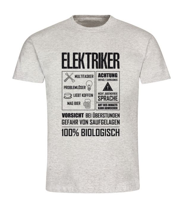 T-Shirt mit Spruch - Elektriker