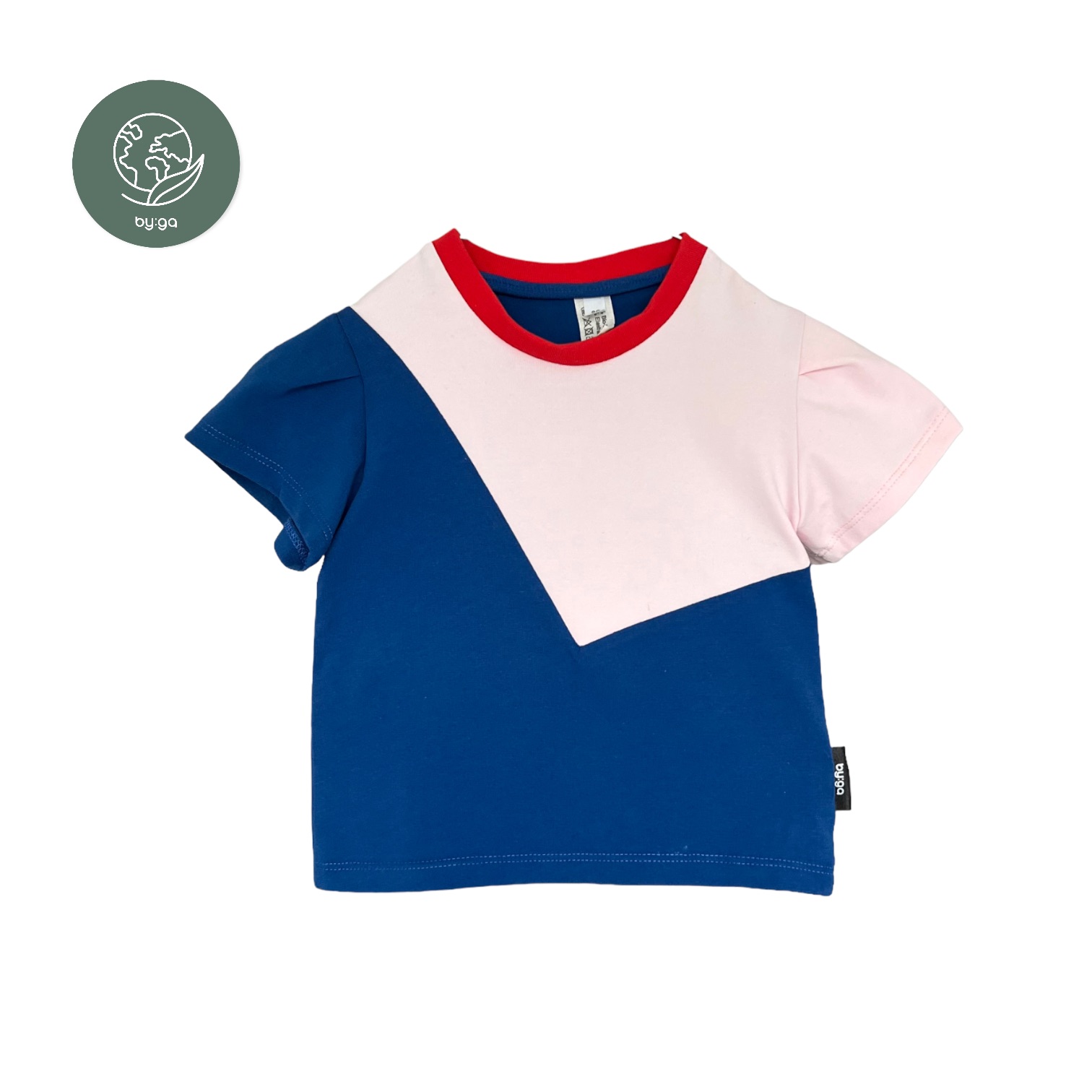 BIO T-Shirt blau/rosa