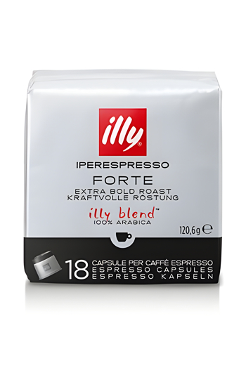 Iperespresso Kapseln von Illy, Classico Rot und Forte schwarz