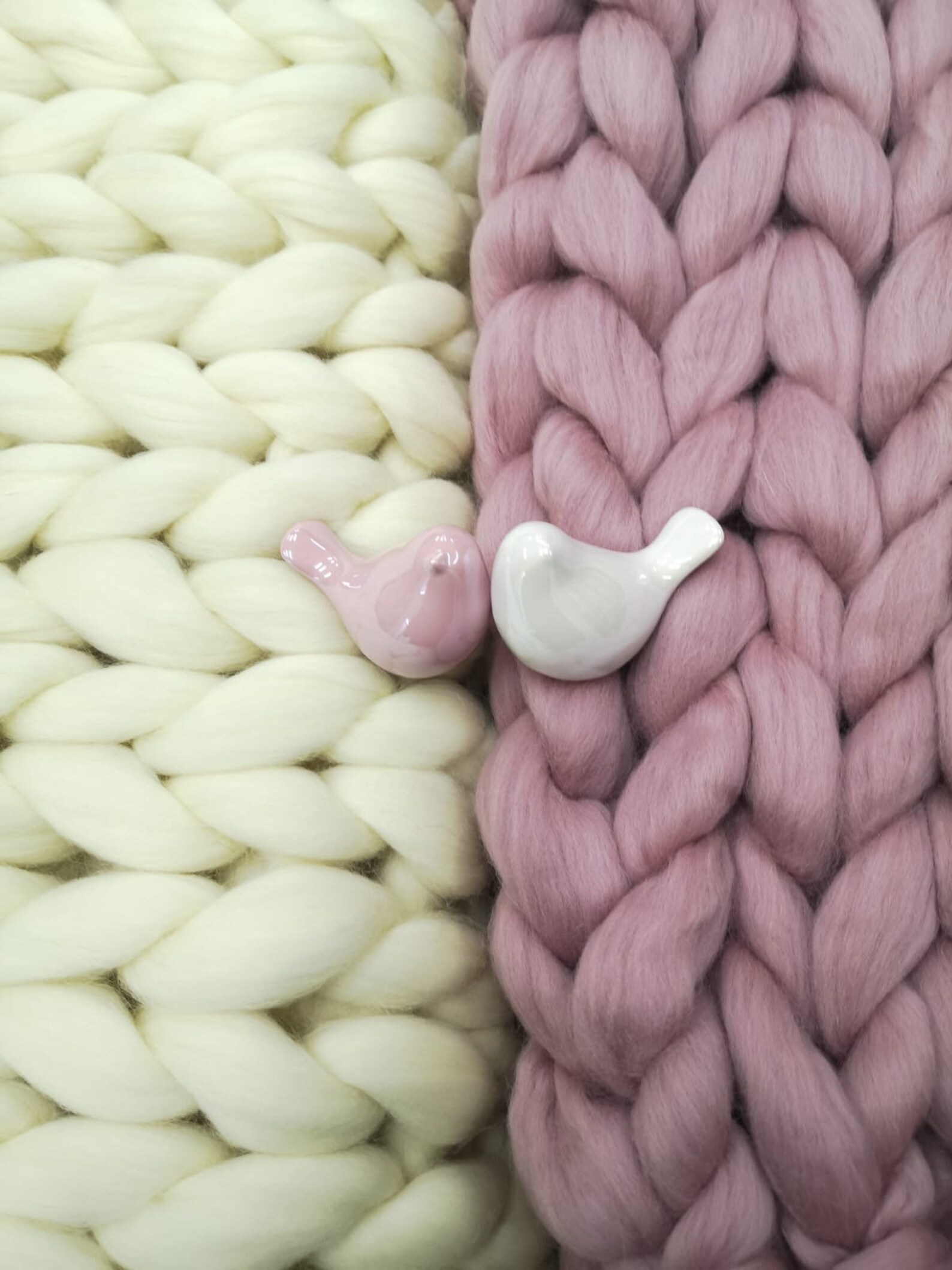 Decke Chunky Knit aus Merinowolle
