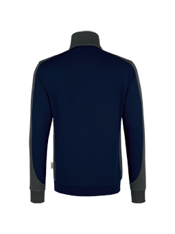 Sweatshirt HAKRO Zip-Sweatshirt Contrast Mikralinar 0476 Tinte-Anthrazit 34
