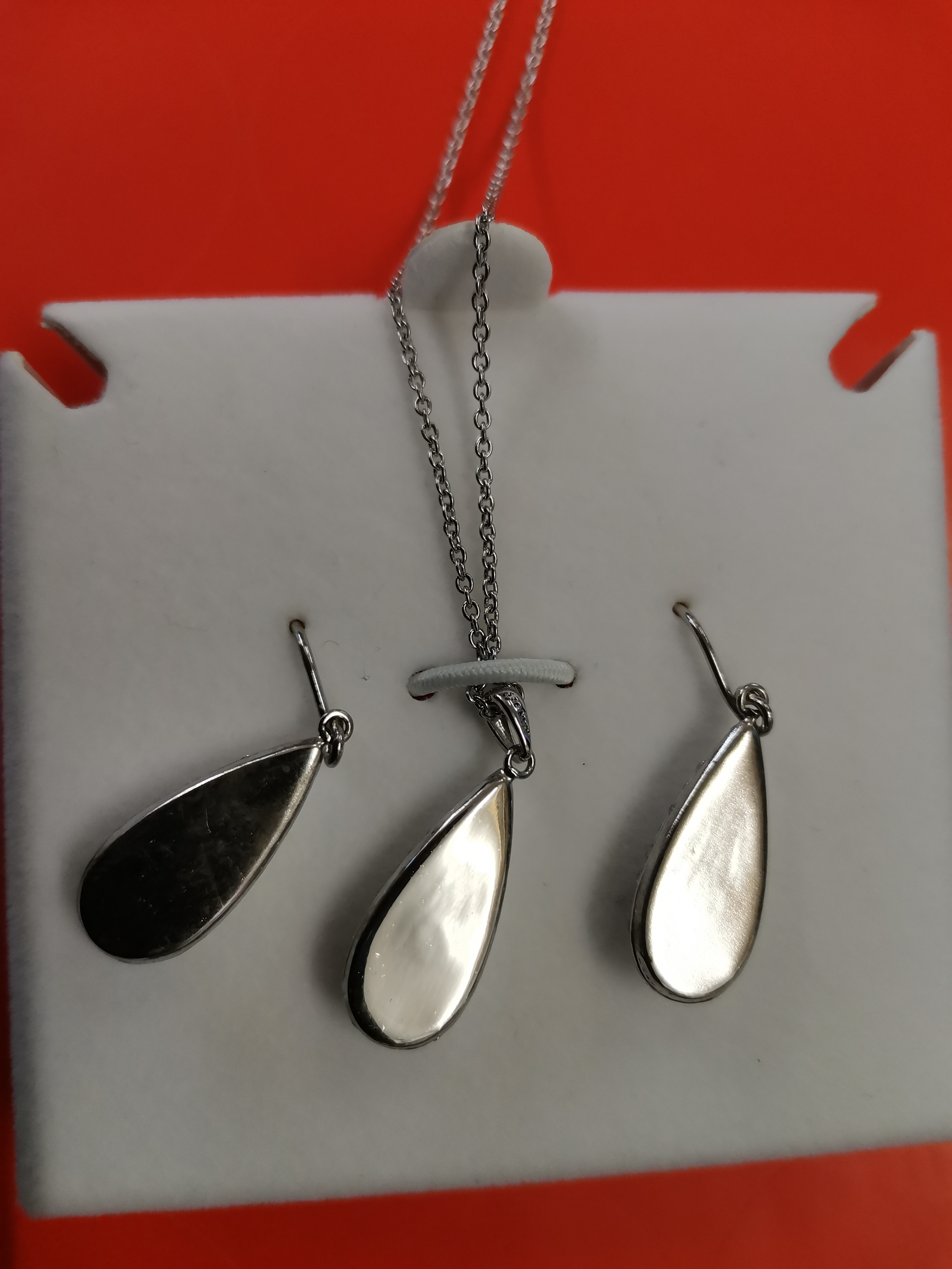 Swarovski Kristall Set, Halskette mit Anhänger und Ohrstecker