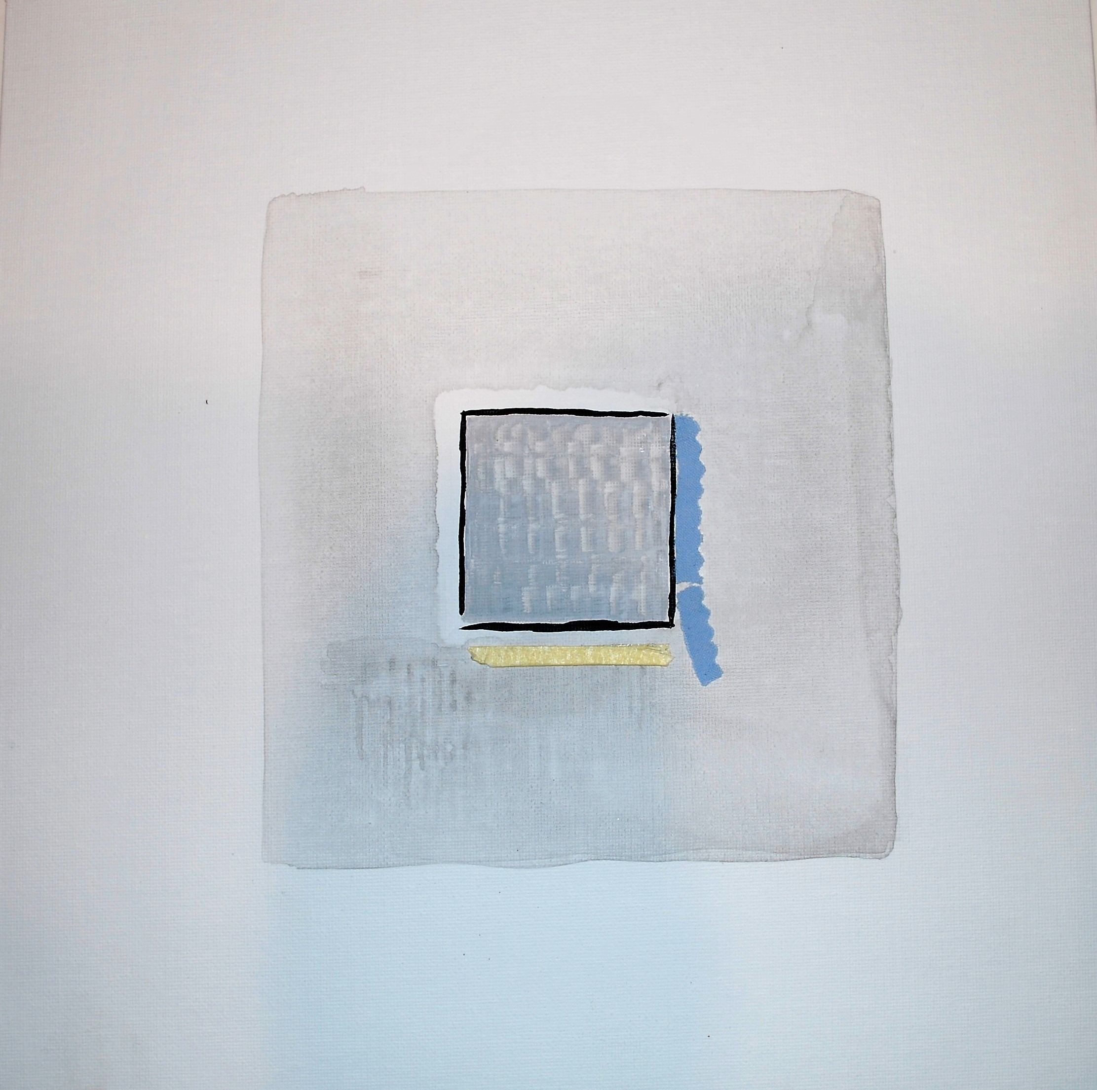 Acryl, Stoff, Malerkrepp auf Malkarton | 30 cx 30 cm | 2015