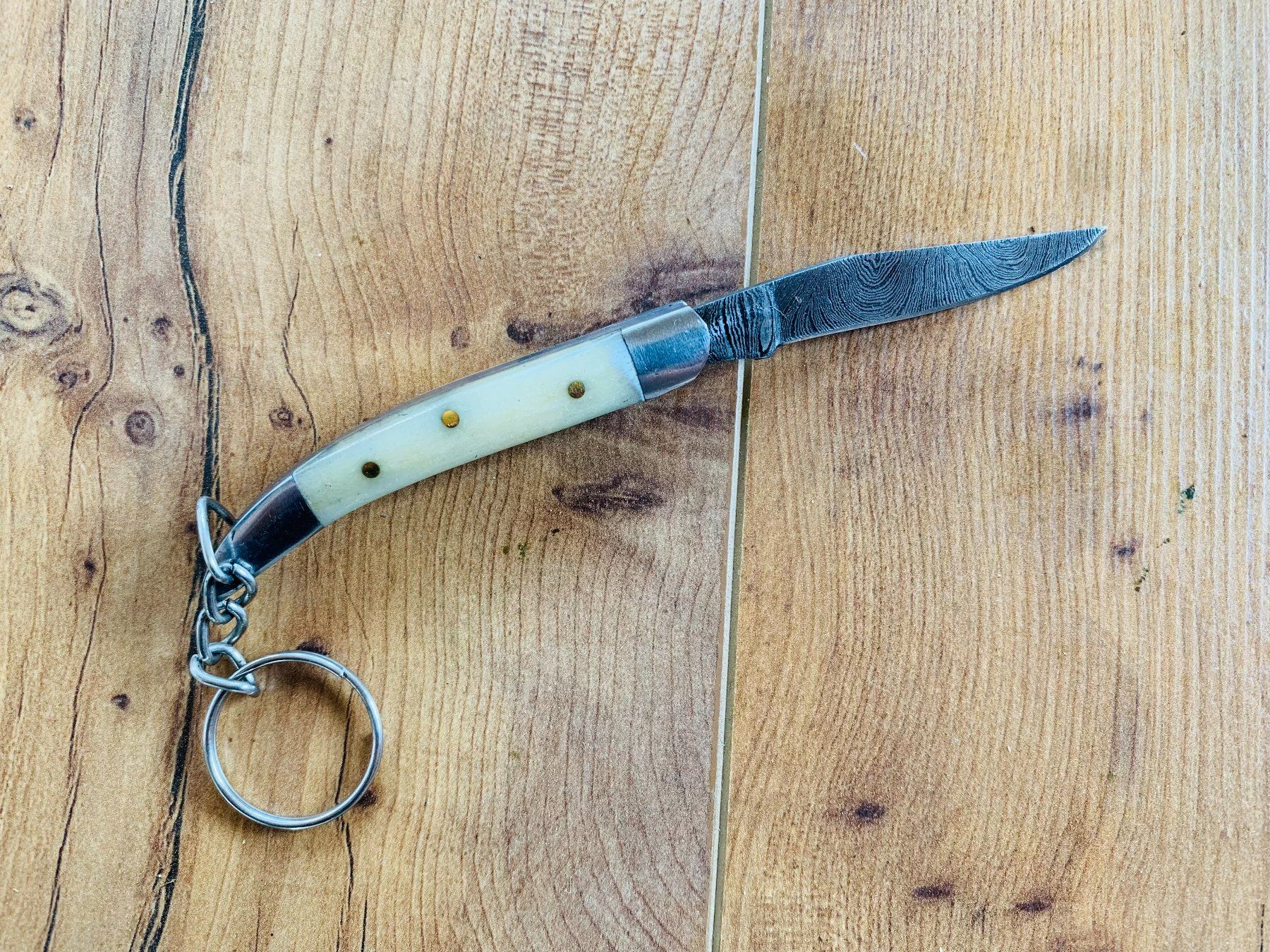 Damast Messer Klappmesser 13cm ODERMATT No. 03