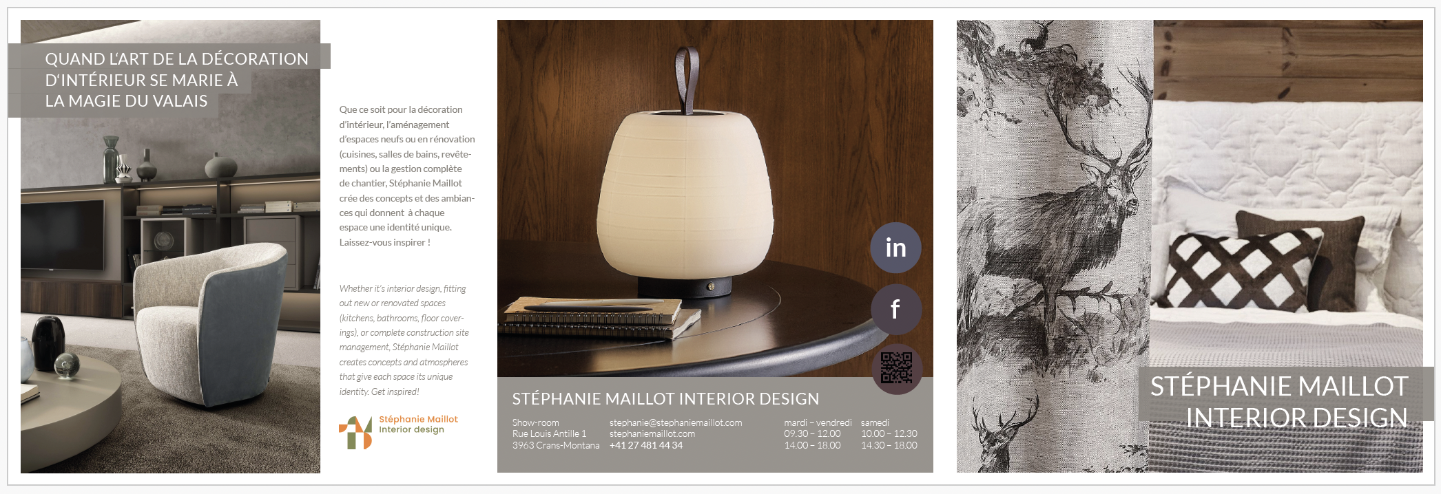 Stéphanie Maillot Interior Design, Crans-Montana (VS)