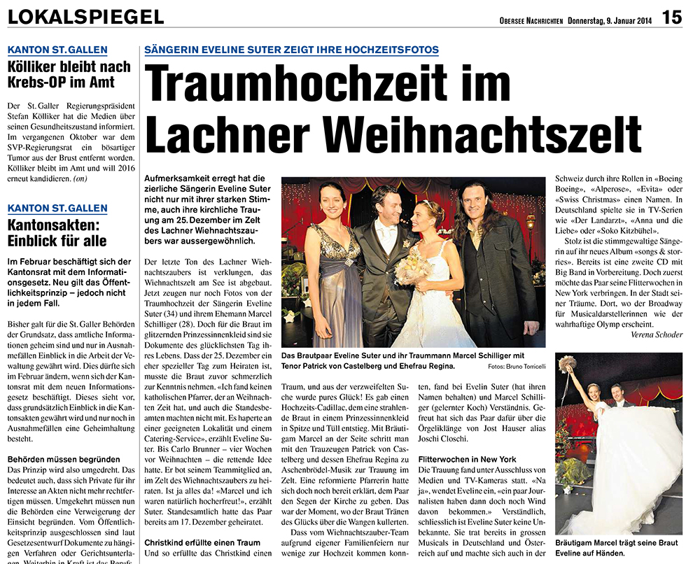 Obersee Nachrichten / Januar 2014