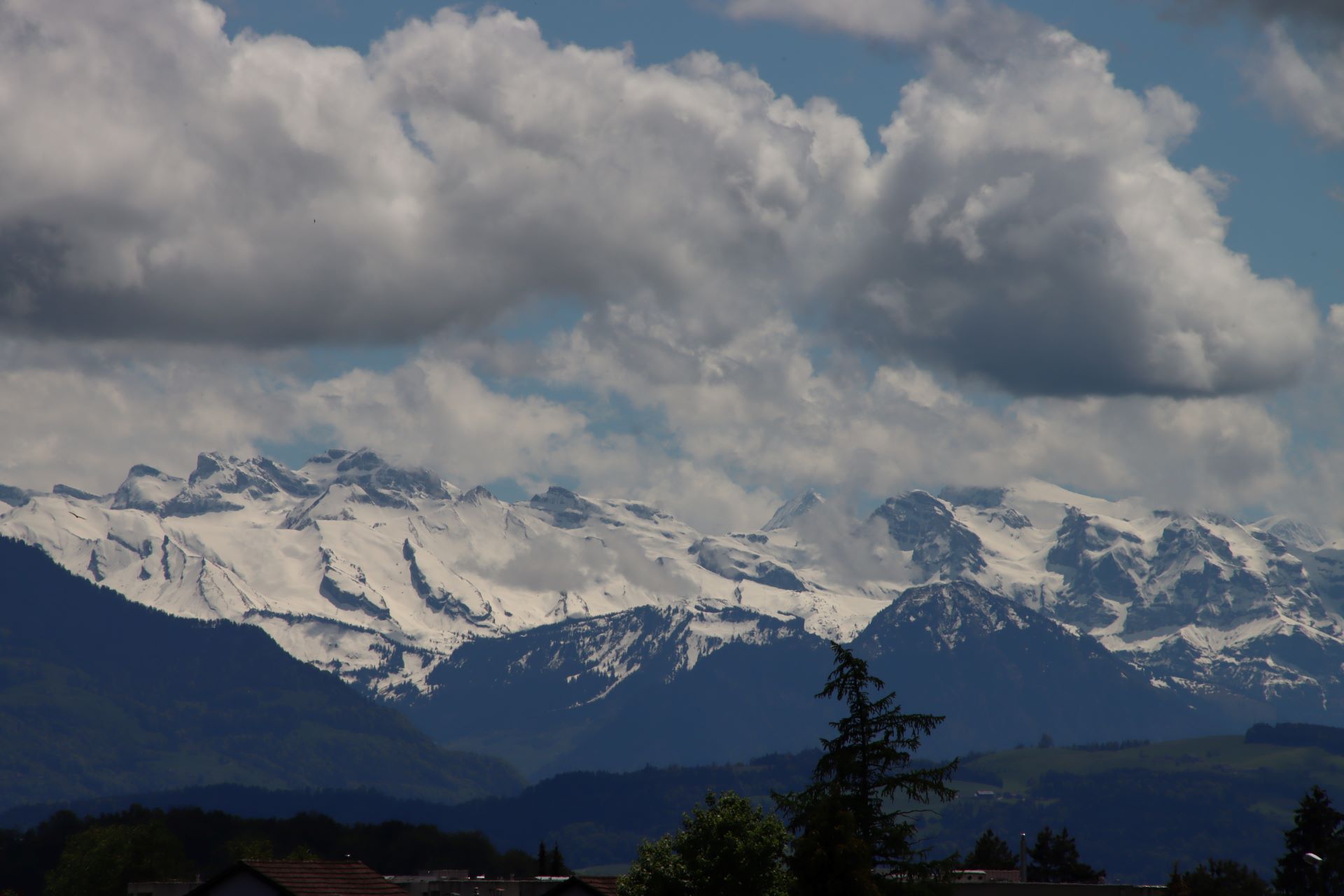 Von hier lassen sich die Berge beinahe anfassen