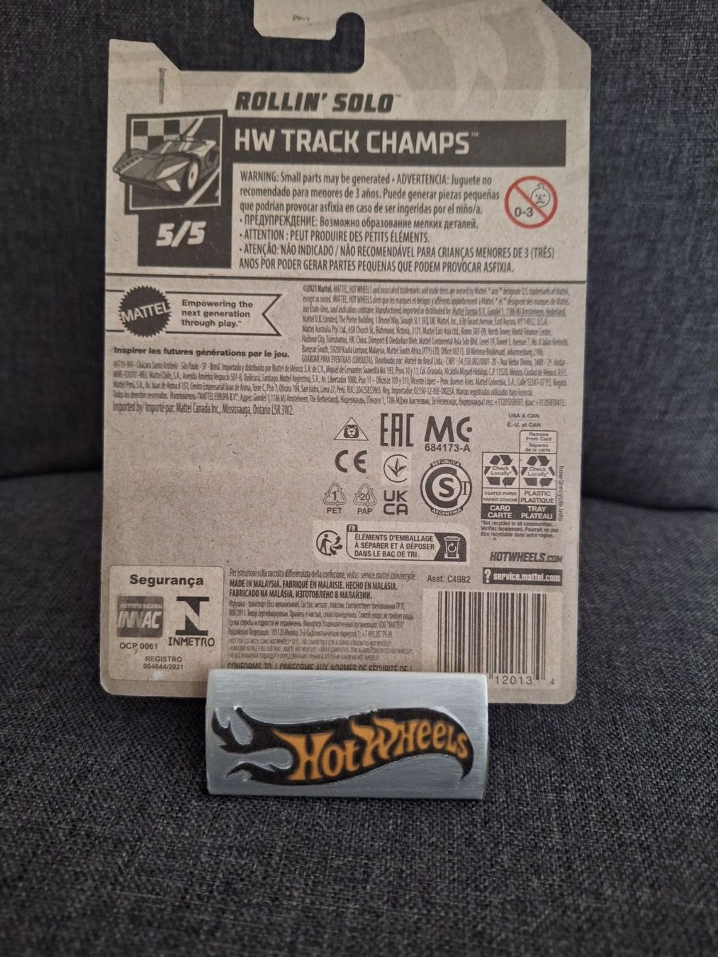 Hot Wheels HW Track Champs 2023 Rollin Solo 5/5 Long Card