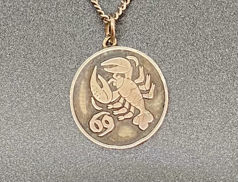 Silber (800er) Halskette mit Sternzeichen Skorpion