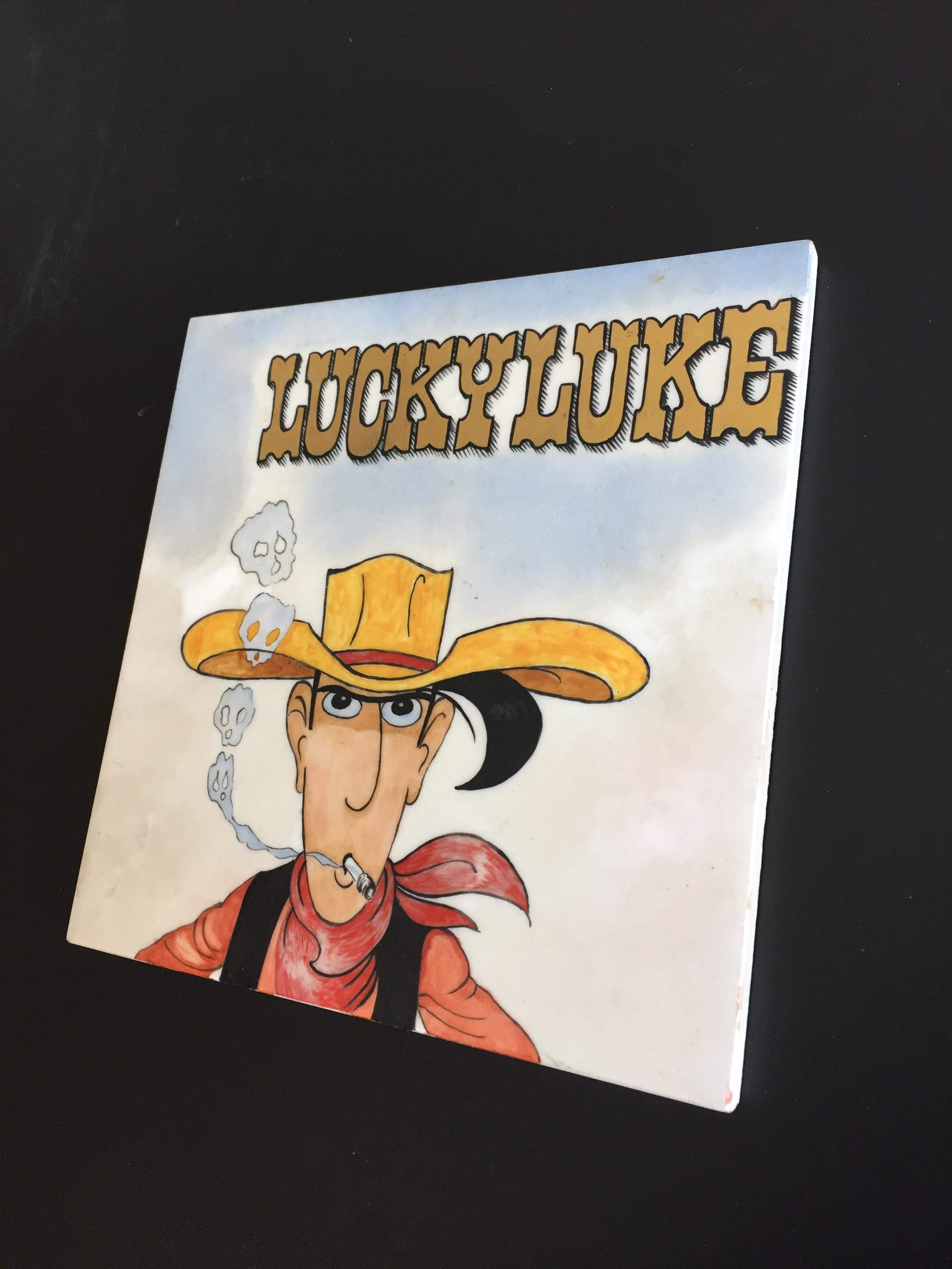 Lucky Luke Künstler Keramikplatten