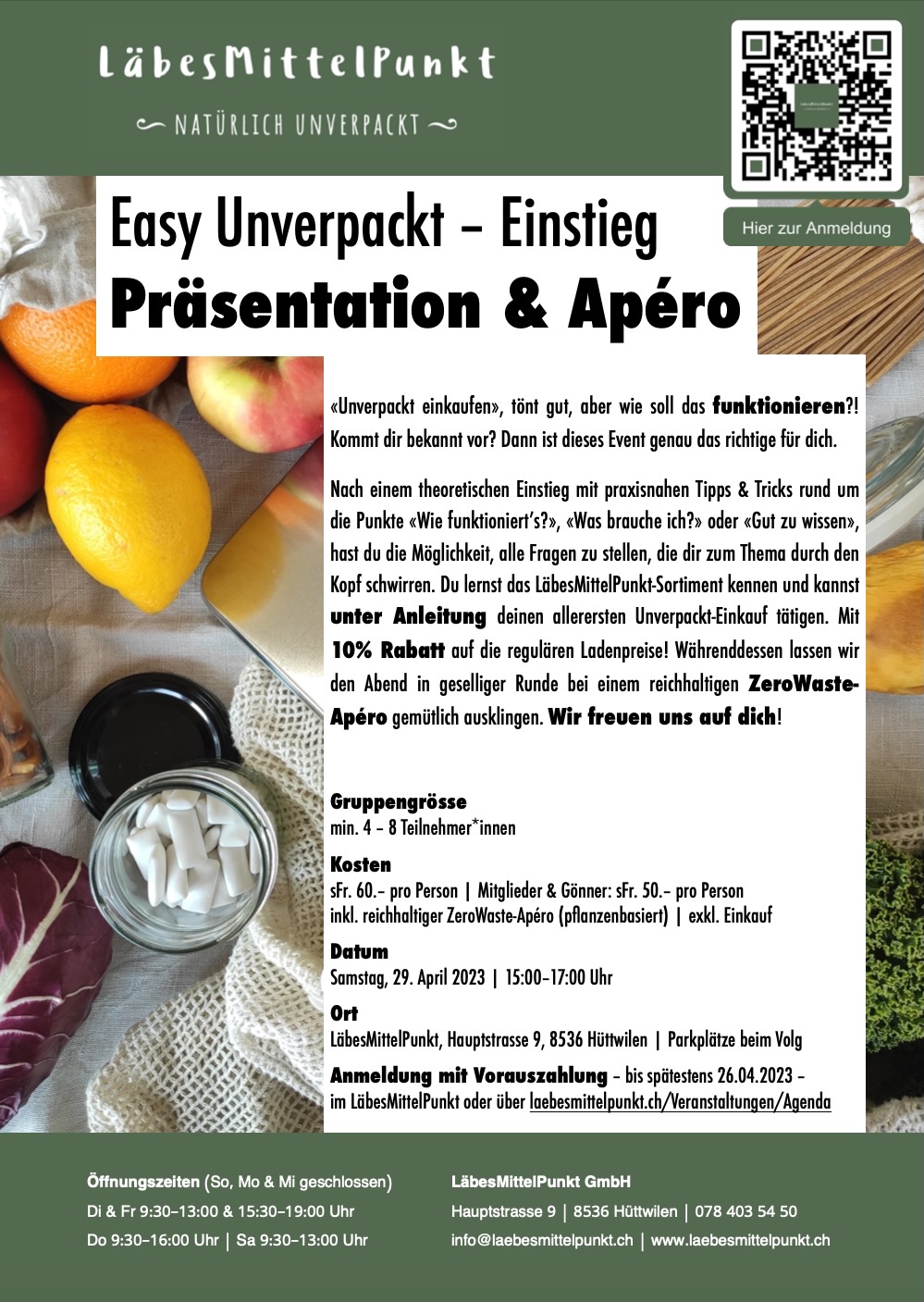 Anmeldung "Easy Unverpackt" (29.04.2023)
