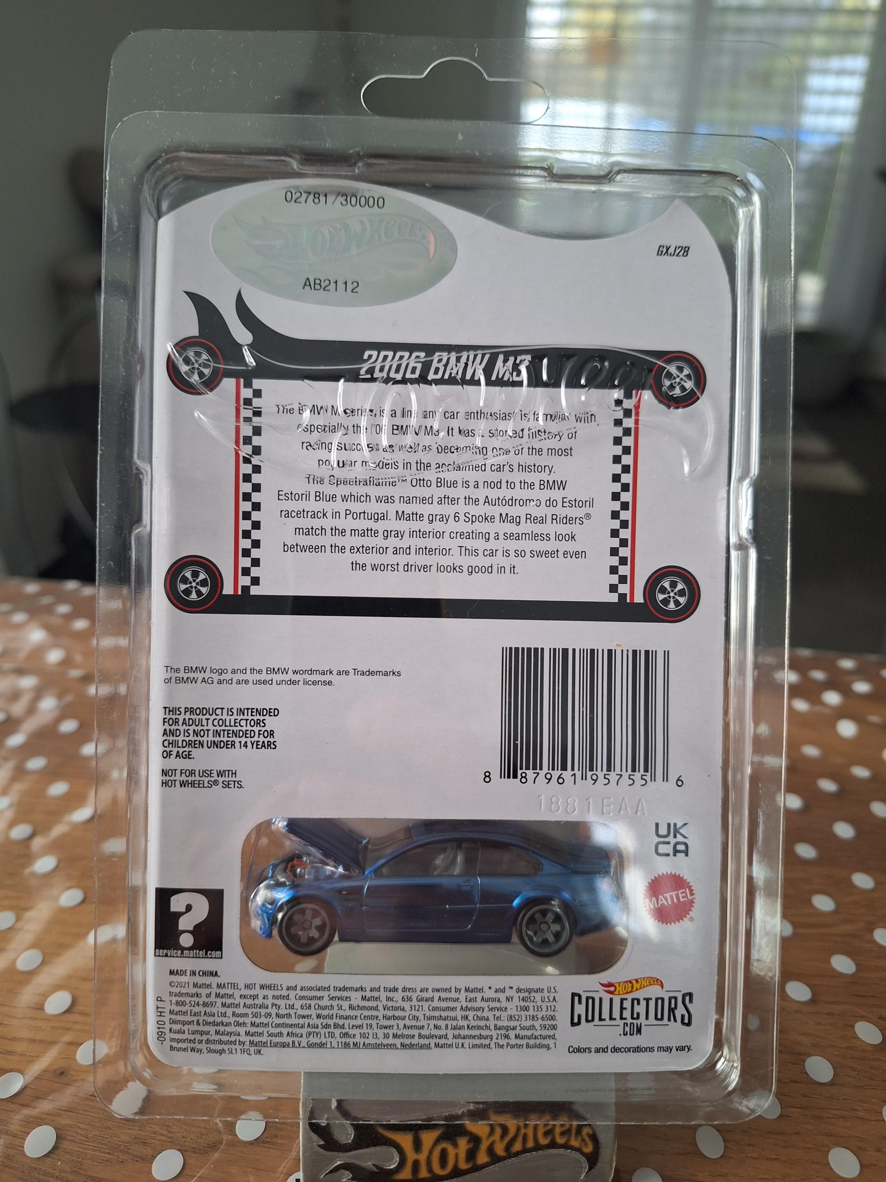 Hot Wheels RLC 2006 BMW M3