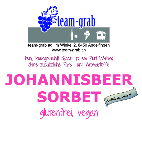 Johannisbeer Sorbet team-grab hausgemacht