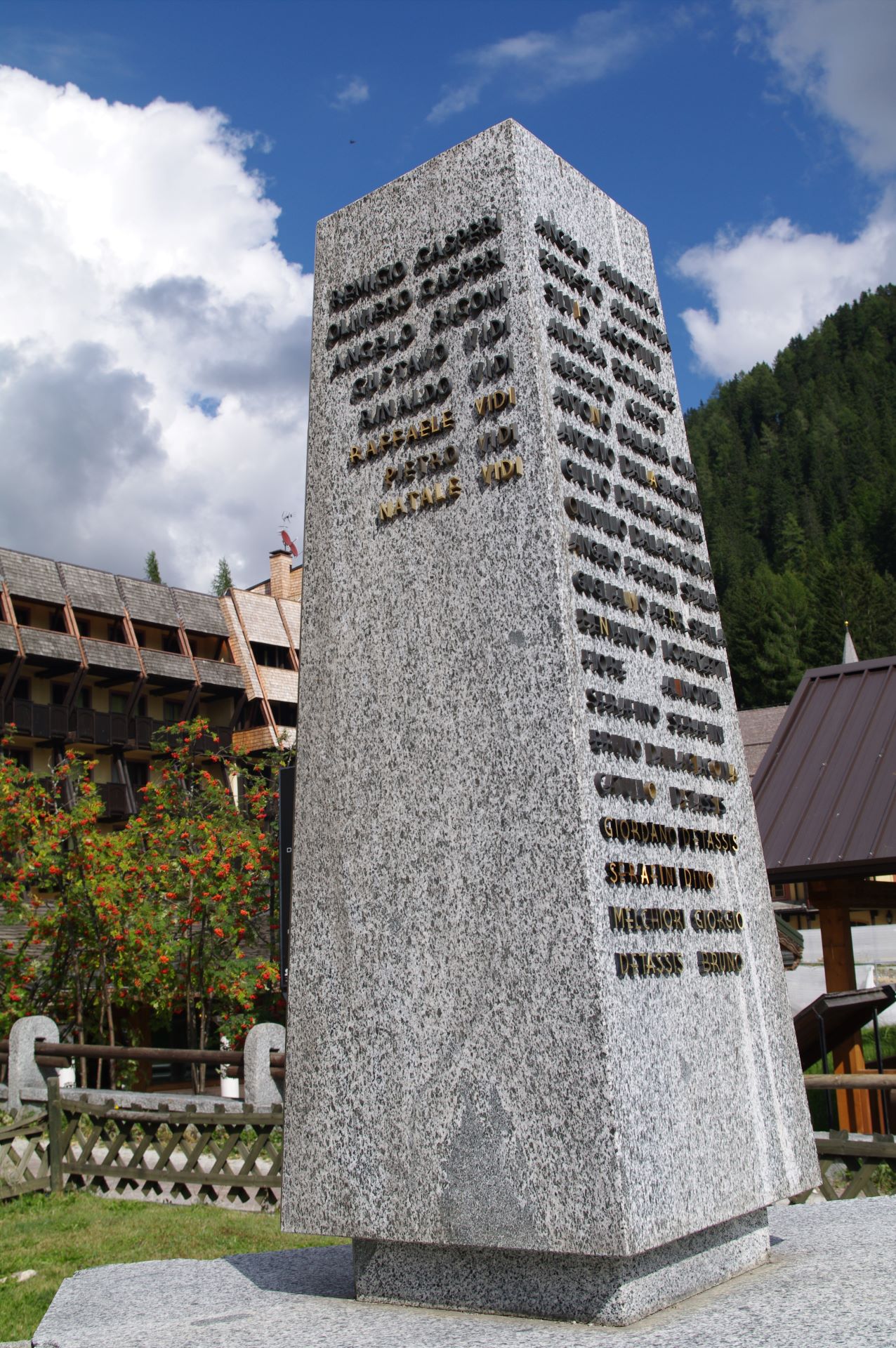 Andenken an die gefallenen Bergführer