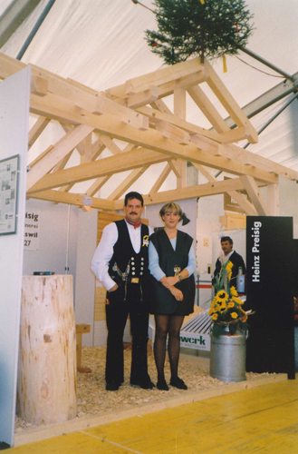 Messestand auf der Degersheimer Gewerbeausstellung, 1997.