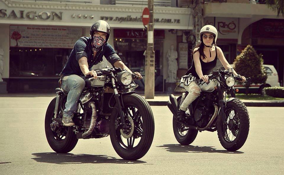 Cafe racer couple