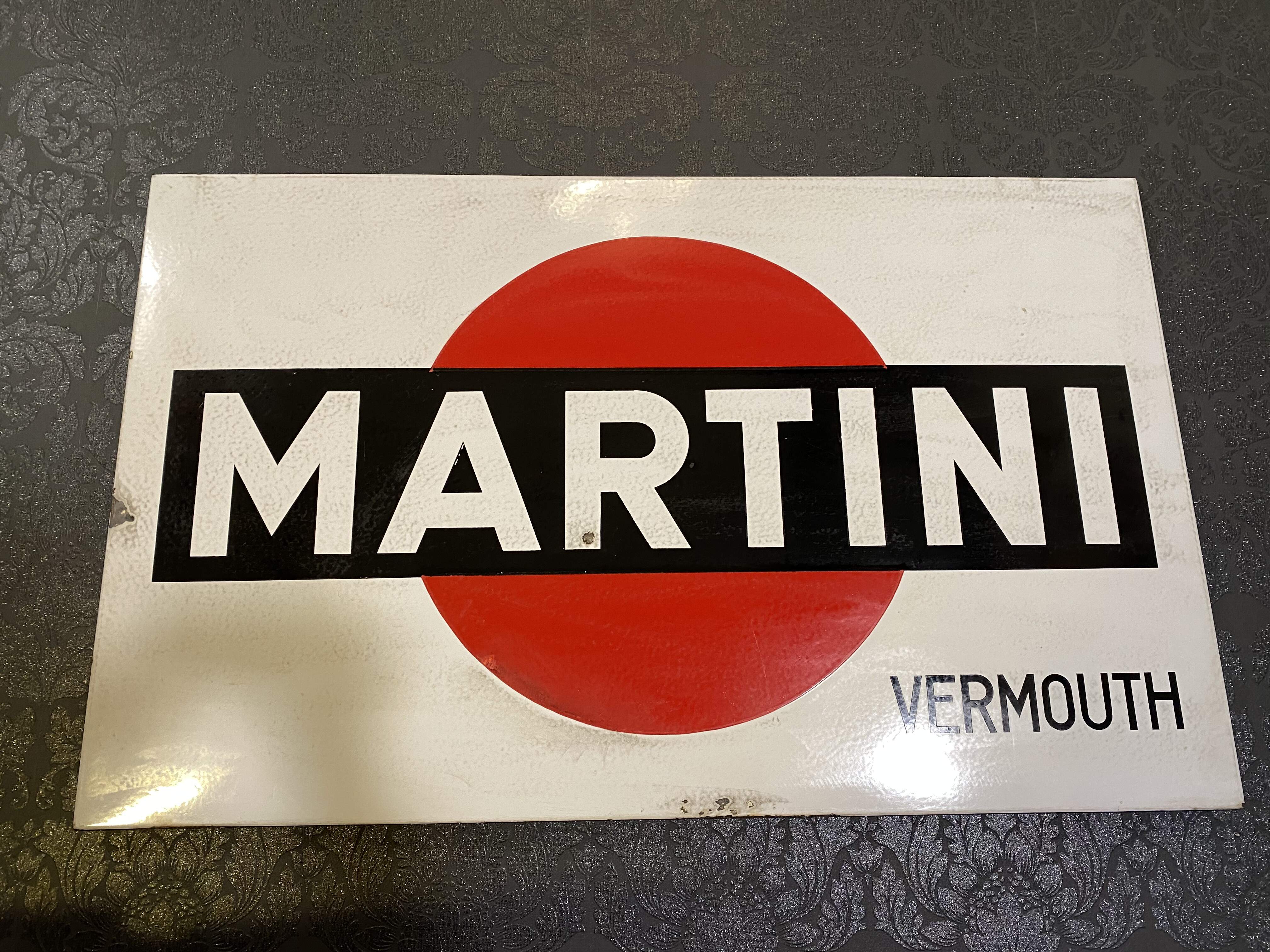 Martini Emailschild um 1960