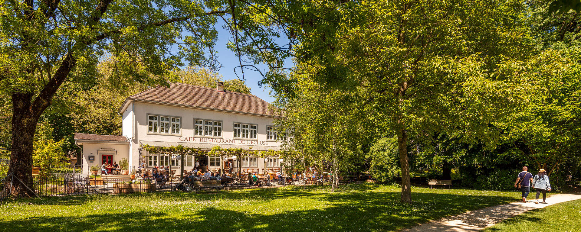 Stadt Biel Elfenaupark mit Gartenrestaurant