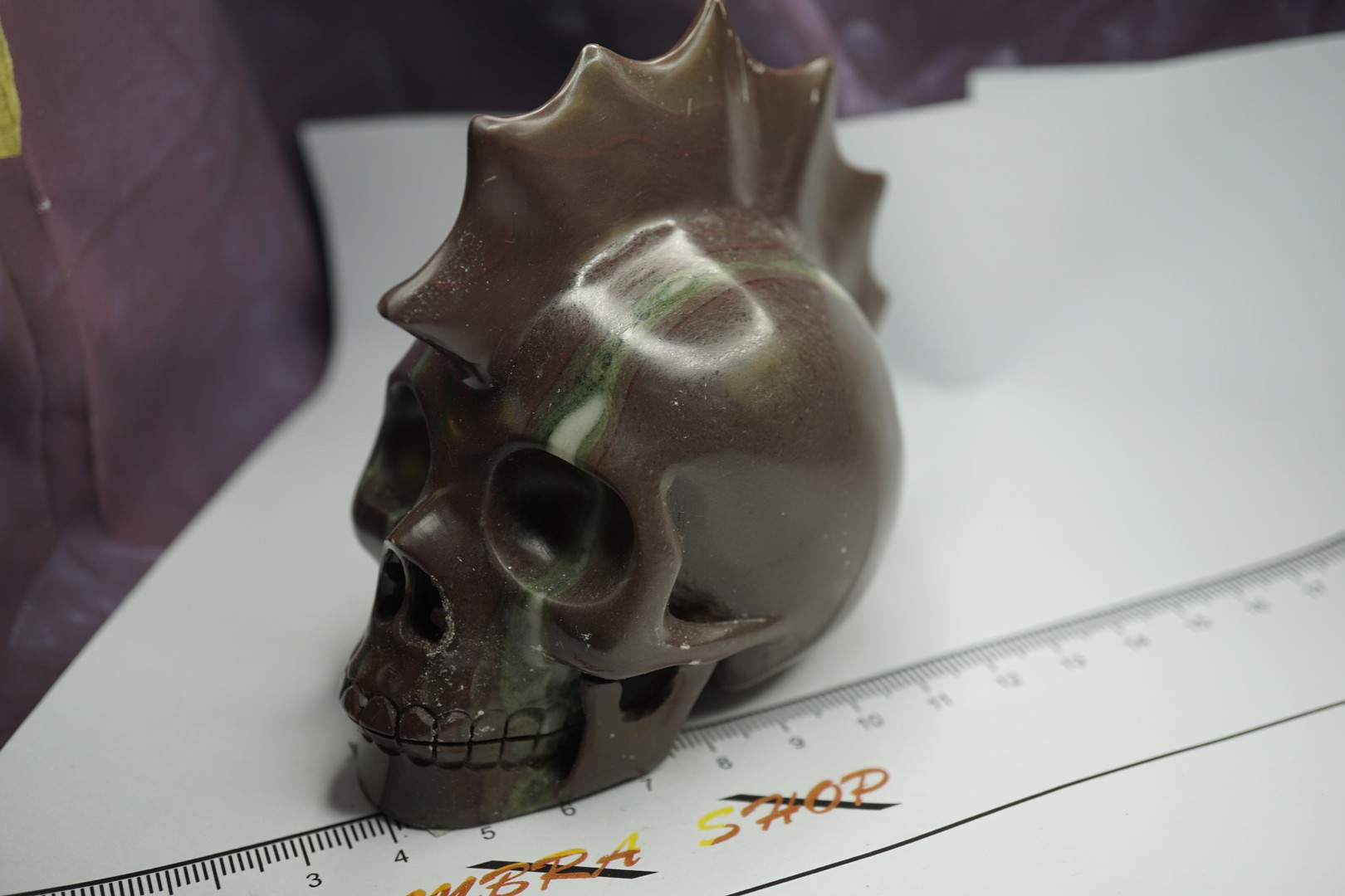 Chocolate Punk Jaspis Skull