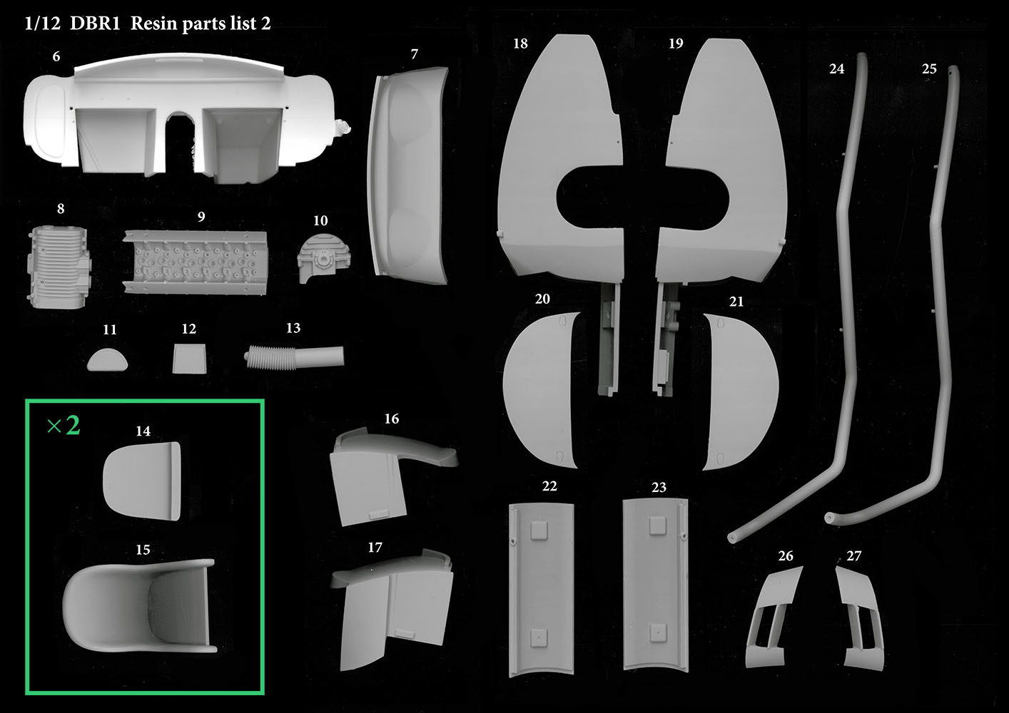 1/12scale Fulldetail Kit : DBR1