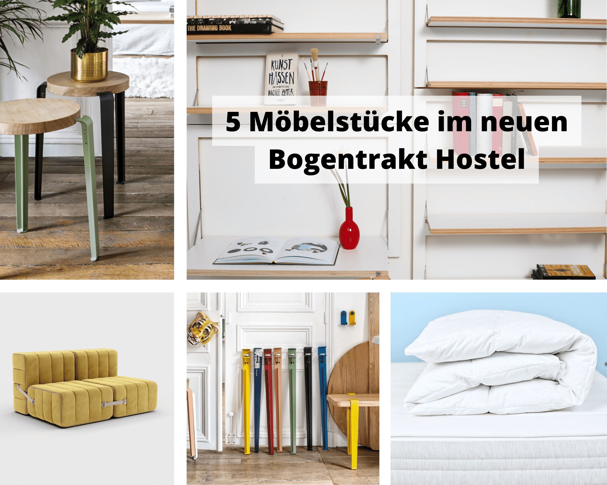 5 Möbelstücke die du im Bogentrakt Hostel in Chur antreffen wirst!