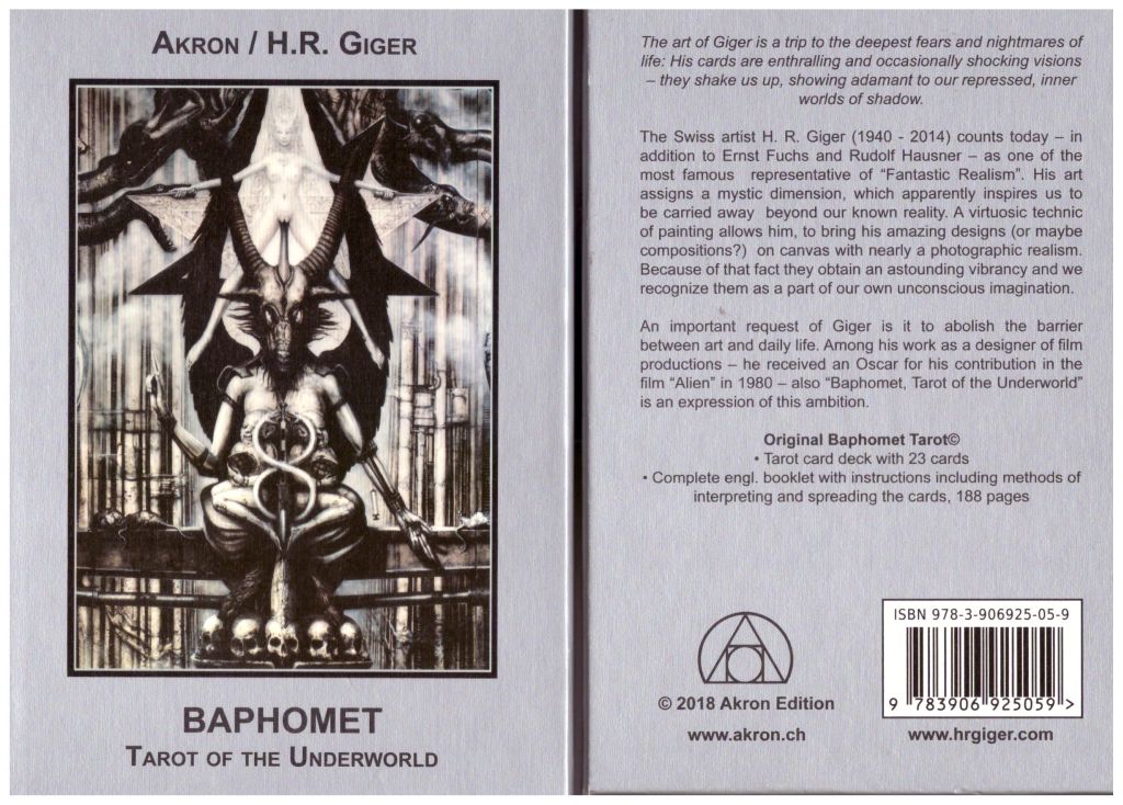 2018-5 Akron/H.R. Giger Baphomet Kartenset mit engl. booklet