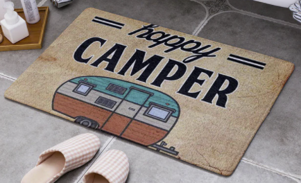 Fussabtreter Matte "Happy Camper"