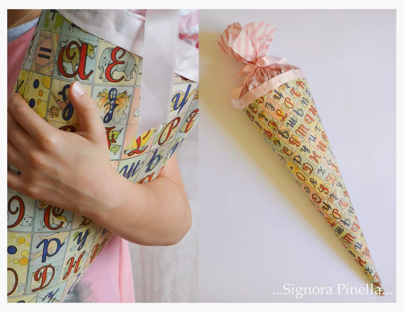 Eine Schultüte für die kleine Signorina und über die Ehre Patin zu sein (Aug 8, 2014)