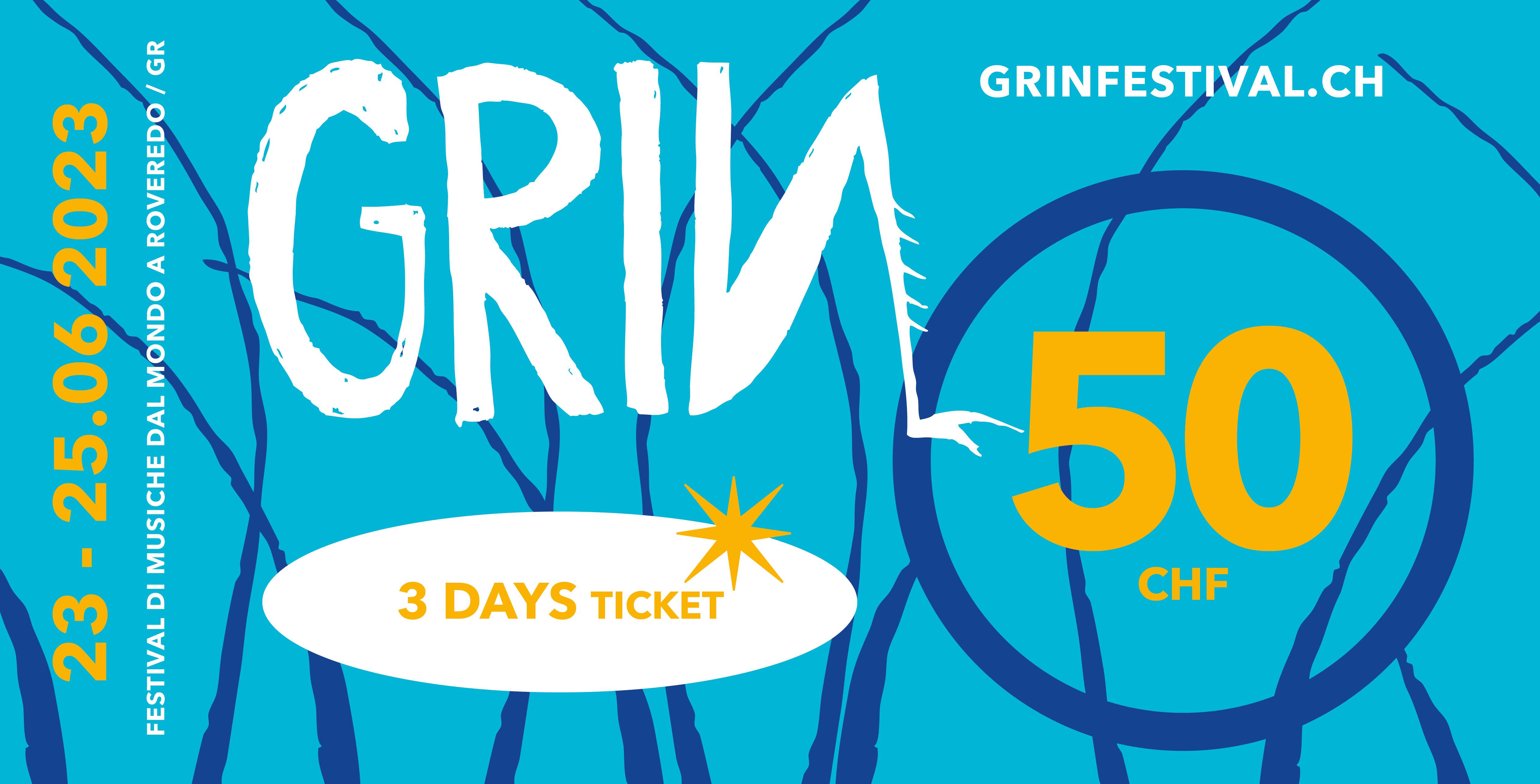 GRINFESTIVAL 2023 / 3 days ticket - Xmass special