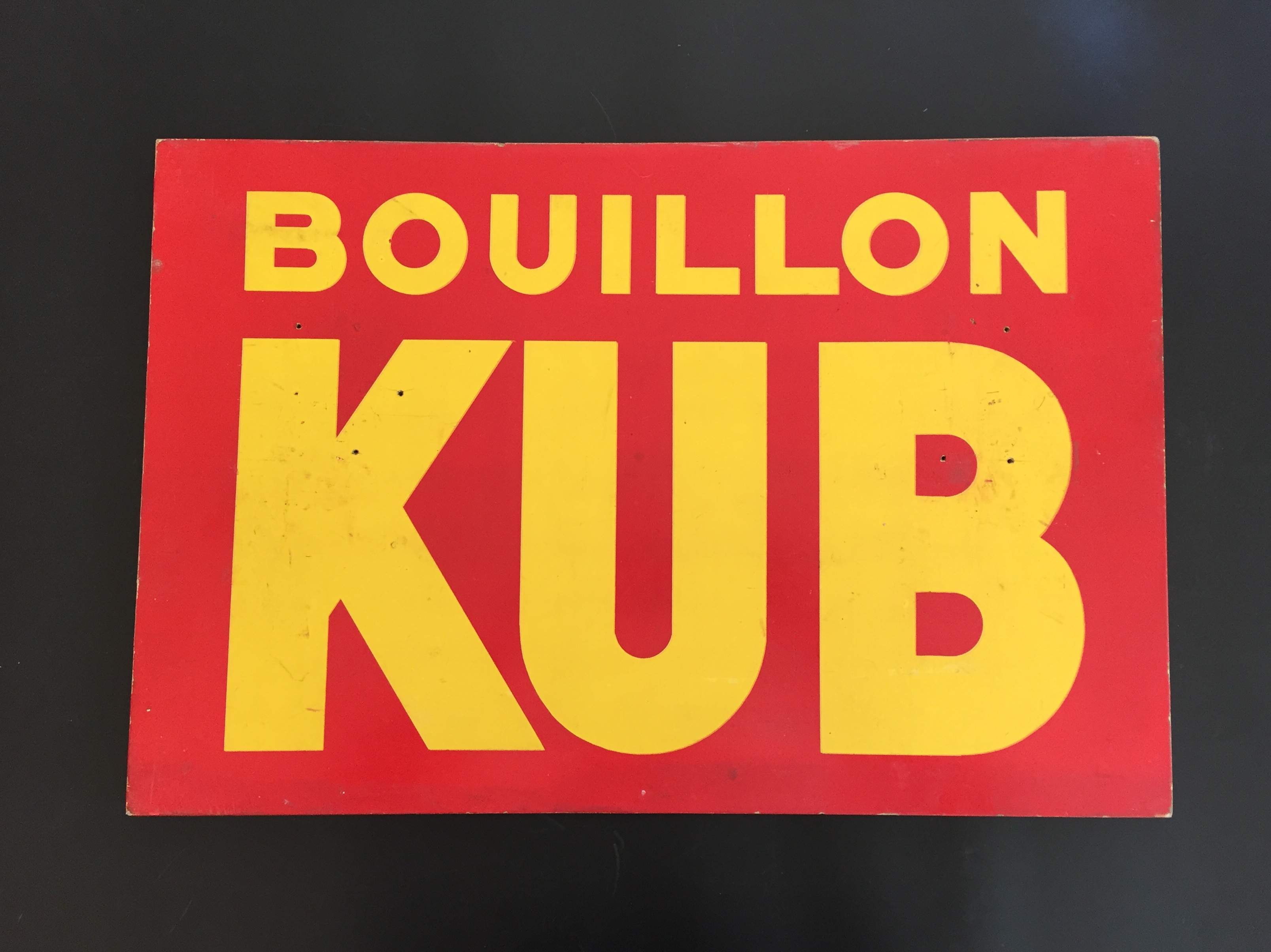 Holzschild KUB Bouillon