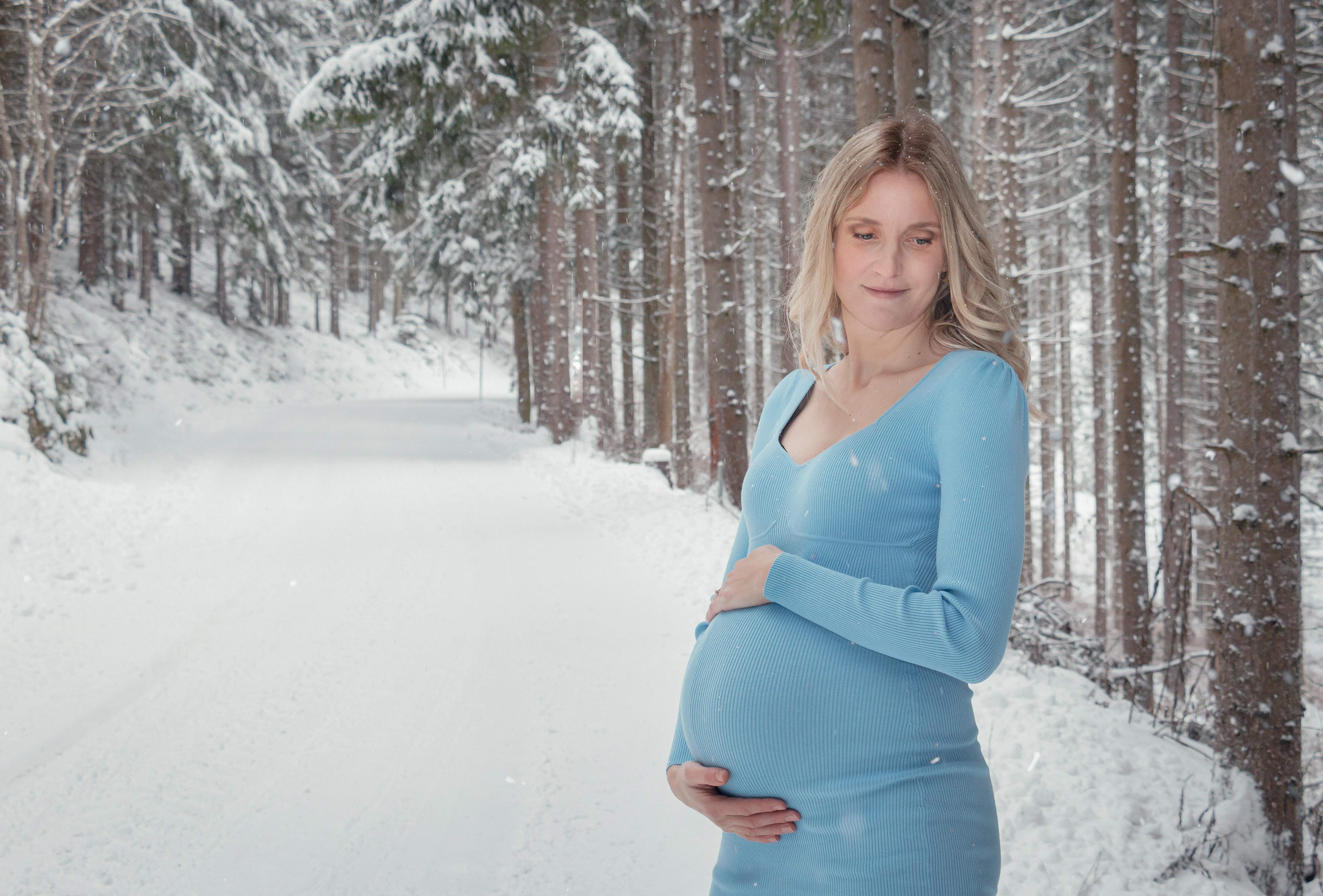 Schwangerschaft Fotoshootings im Winter