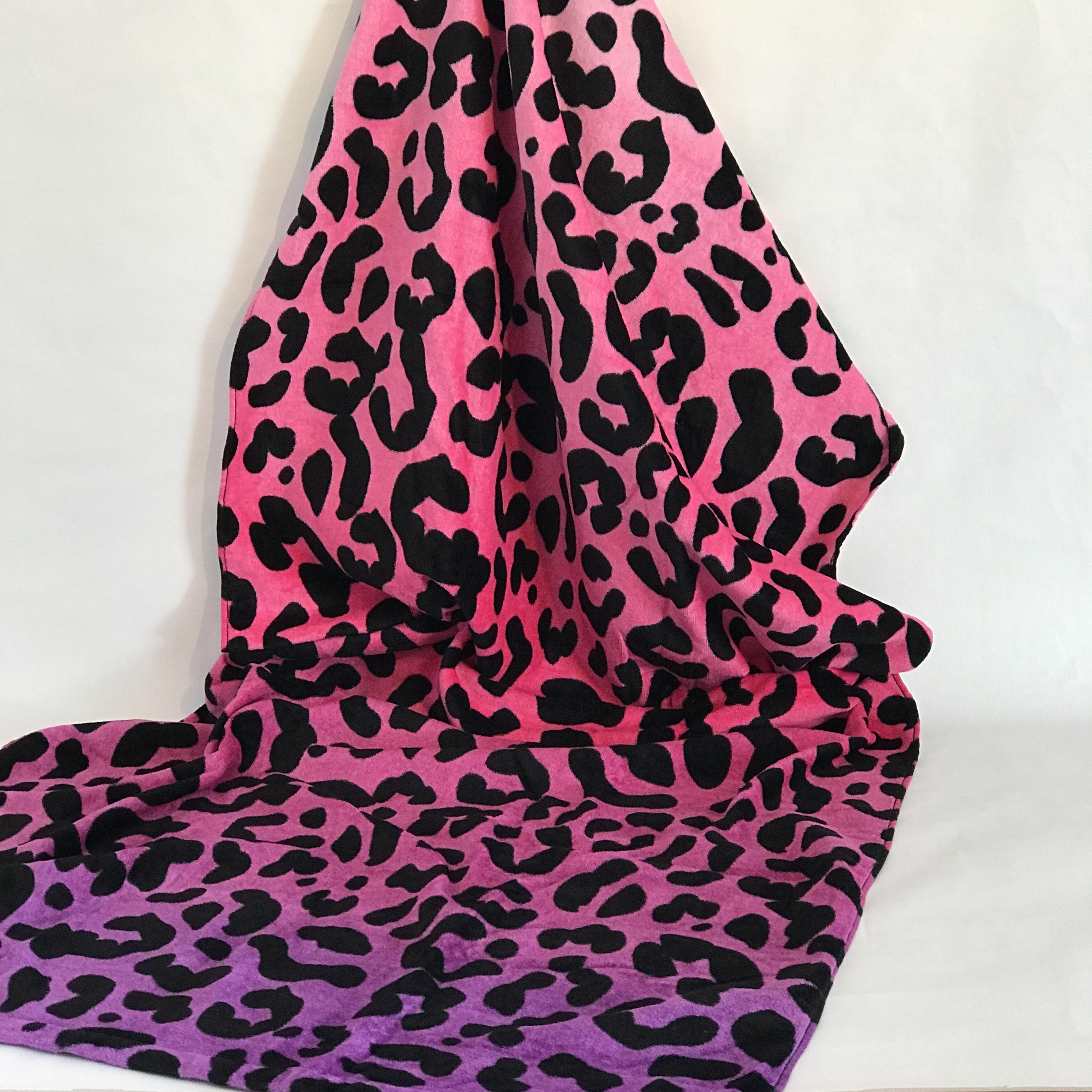 Badetuch "Leopard" pink