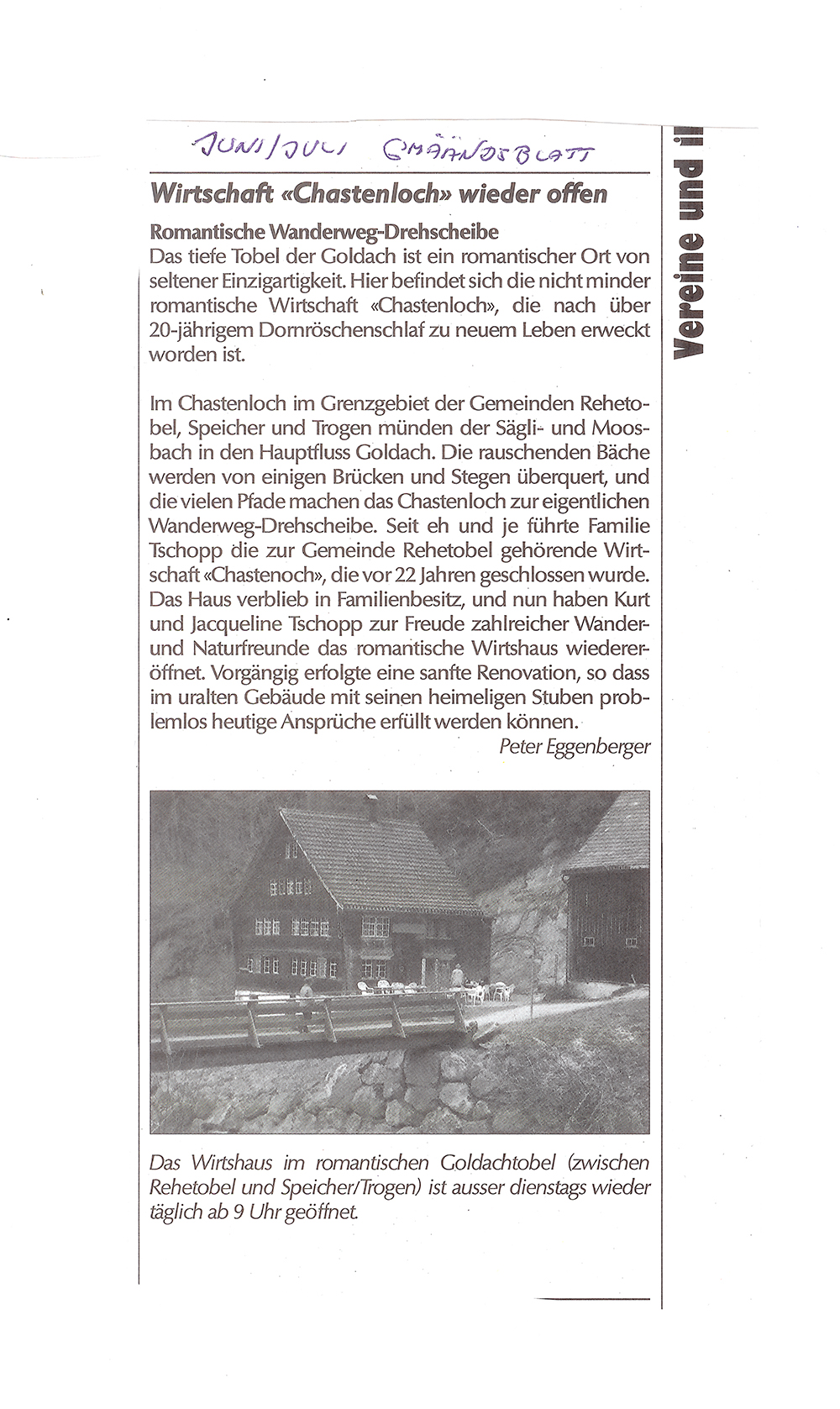 Gemeindeblatt Rehetobel