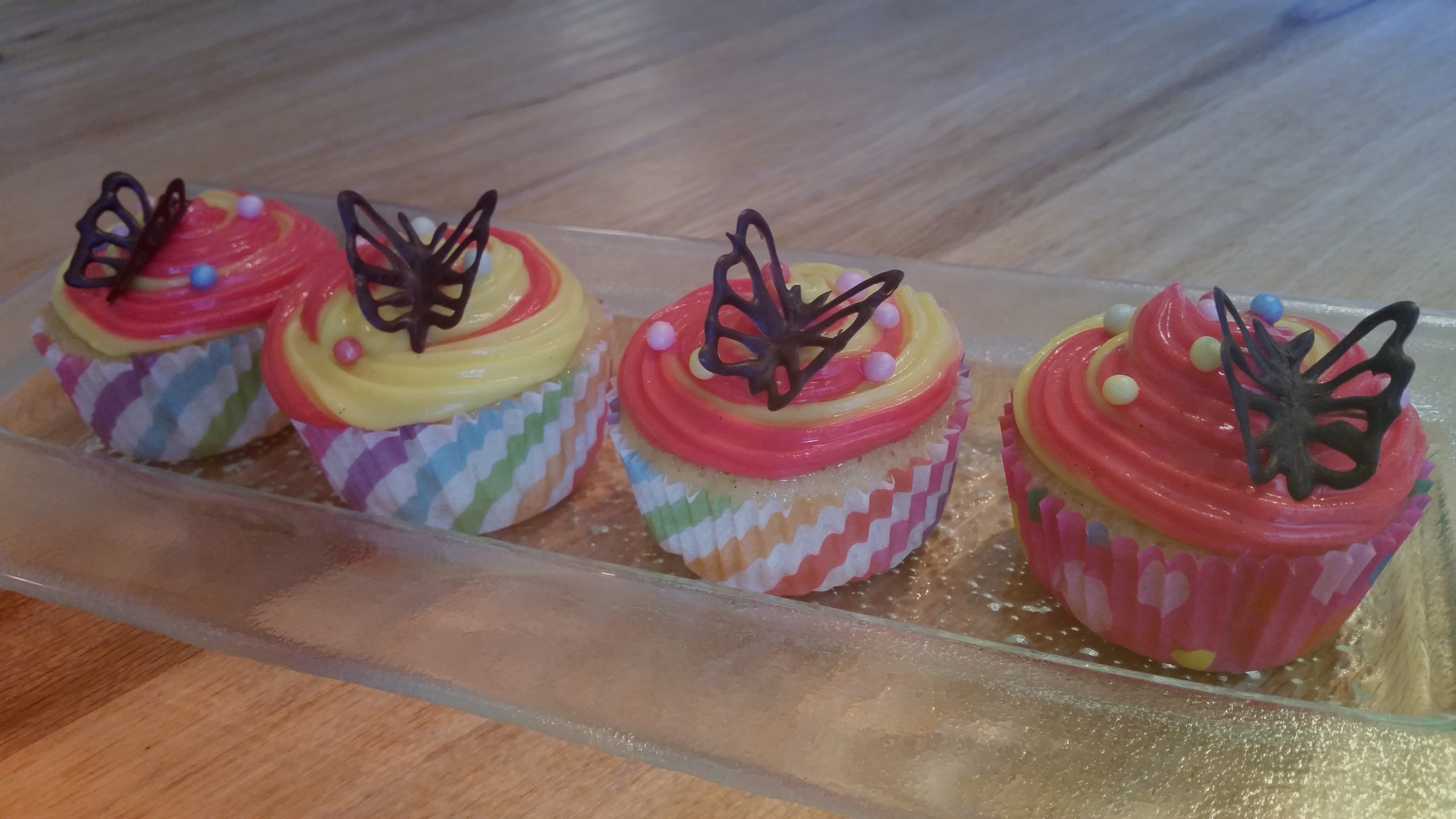 Cupcakes mit Schmetterling