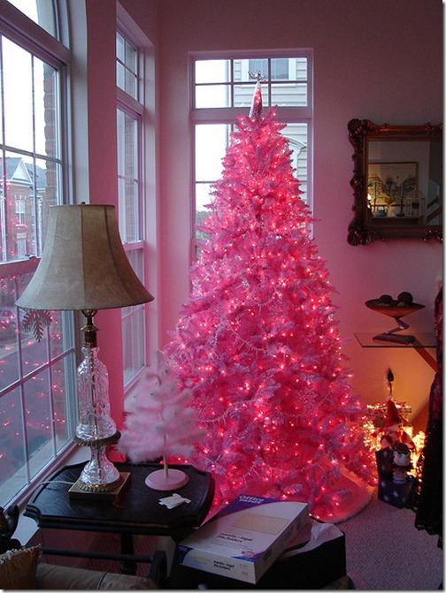 guck mal...Weihnachtsbaum in pink...