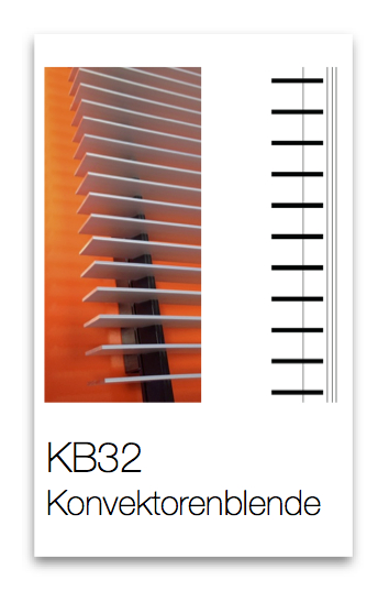 Konvektorenblende KB32